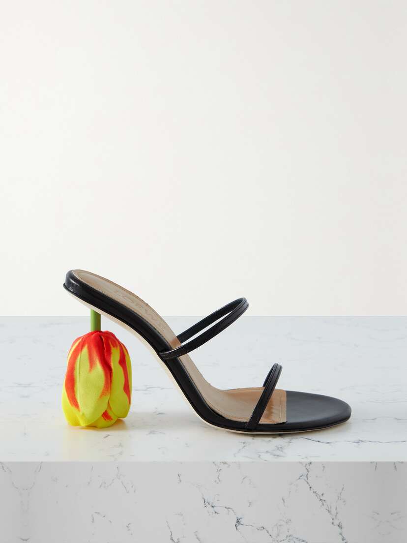 Loewe Embellished Leather Mules