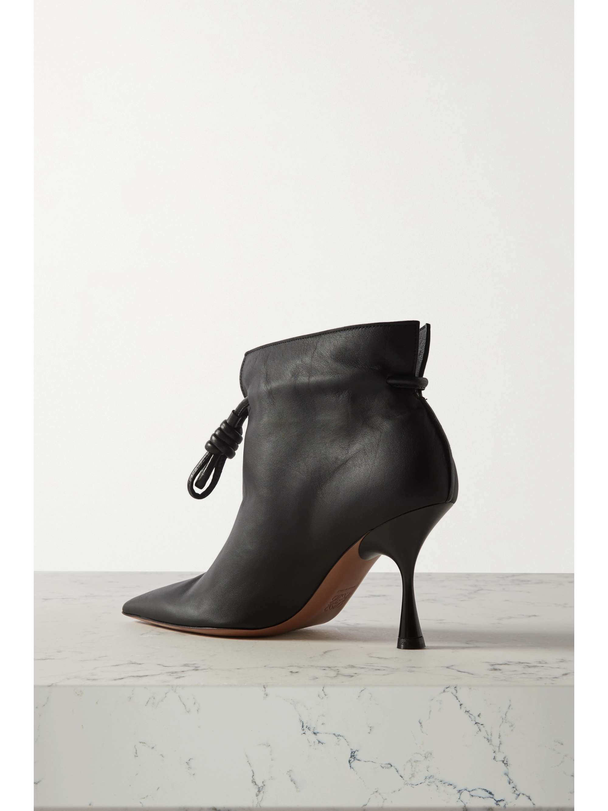 Black Flamenco leather ankle boots | LOEWE | NET-A-PORTER