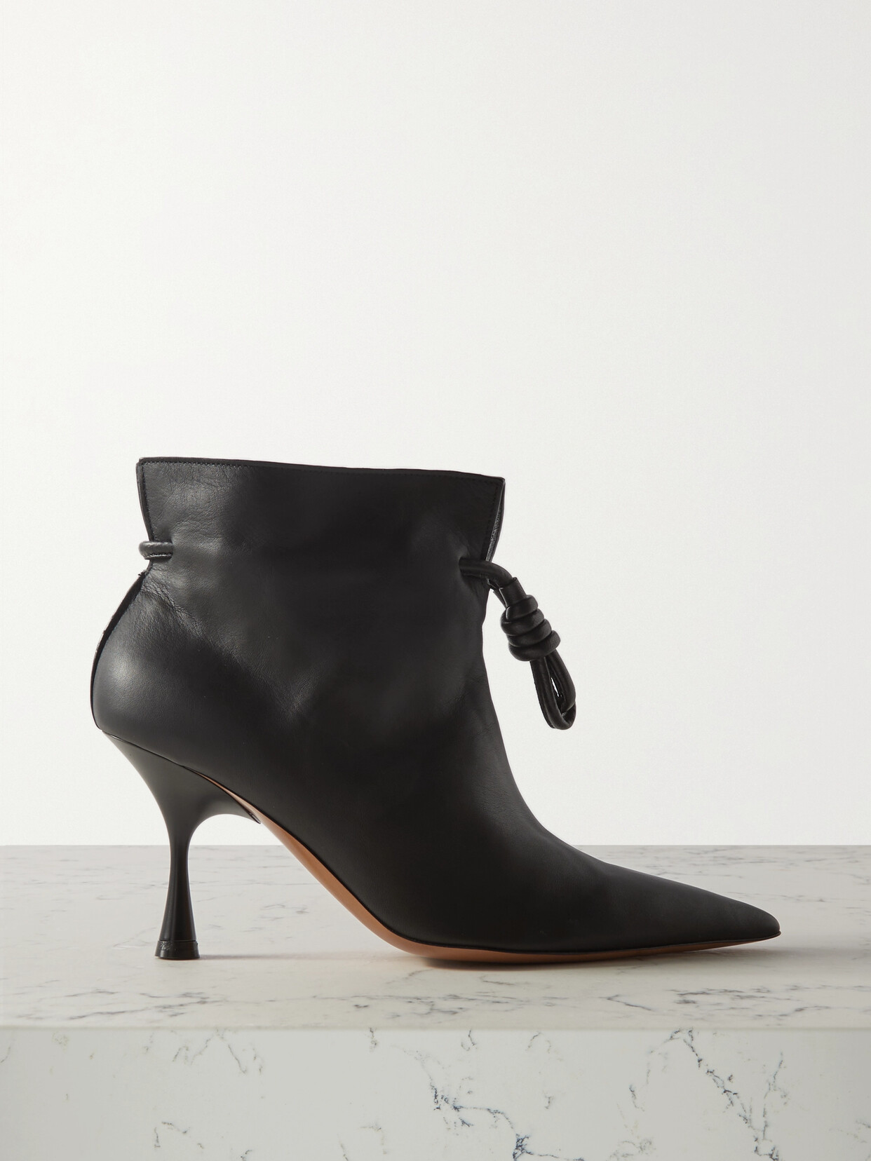 LOEWE FLAMENCO LEATHER ANKLE BOOTS