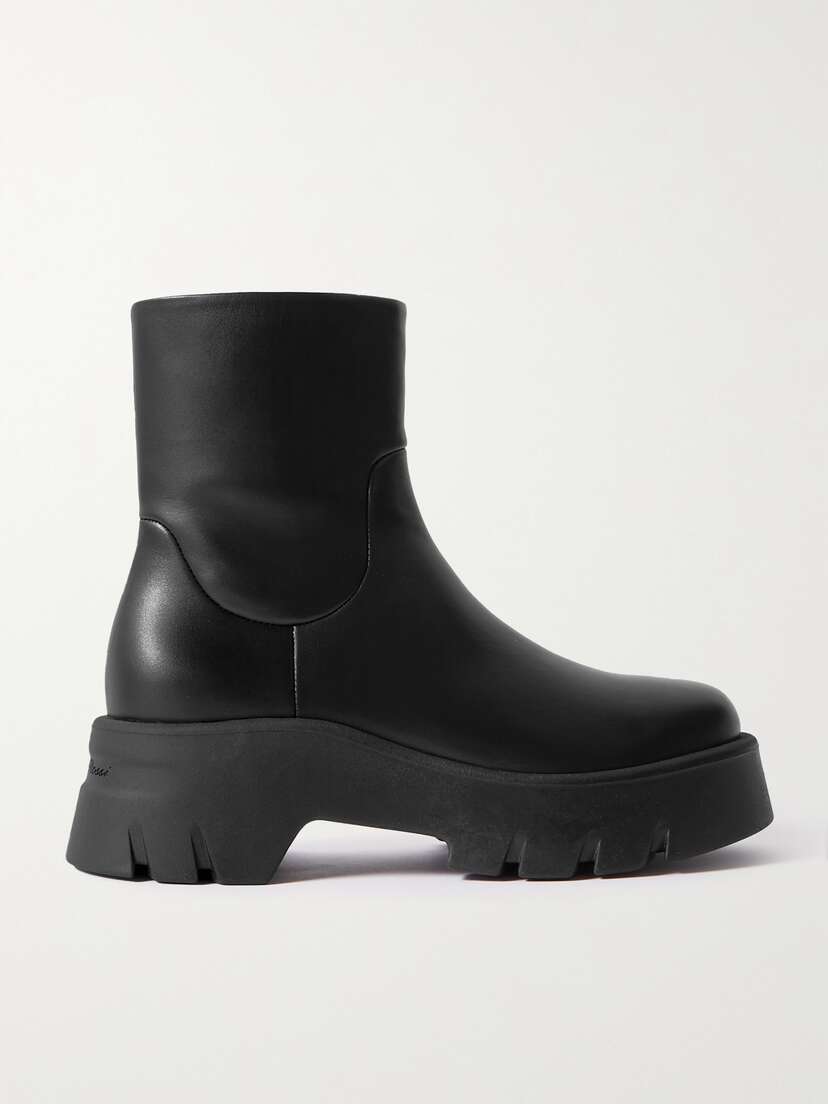 Gianvito Rossi Montey 20 Leather Ankle Boots