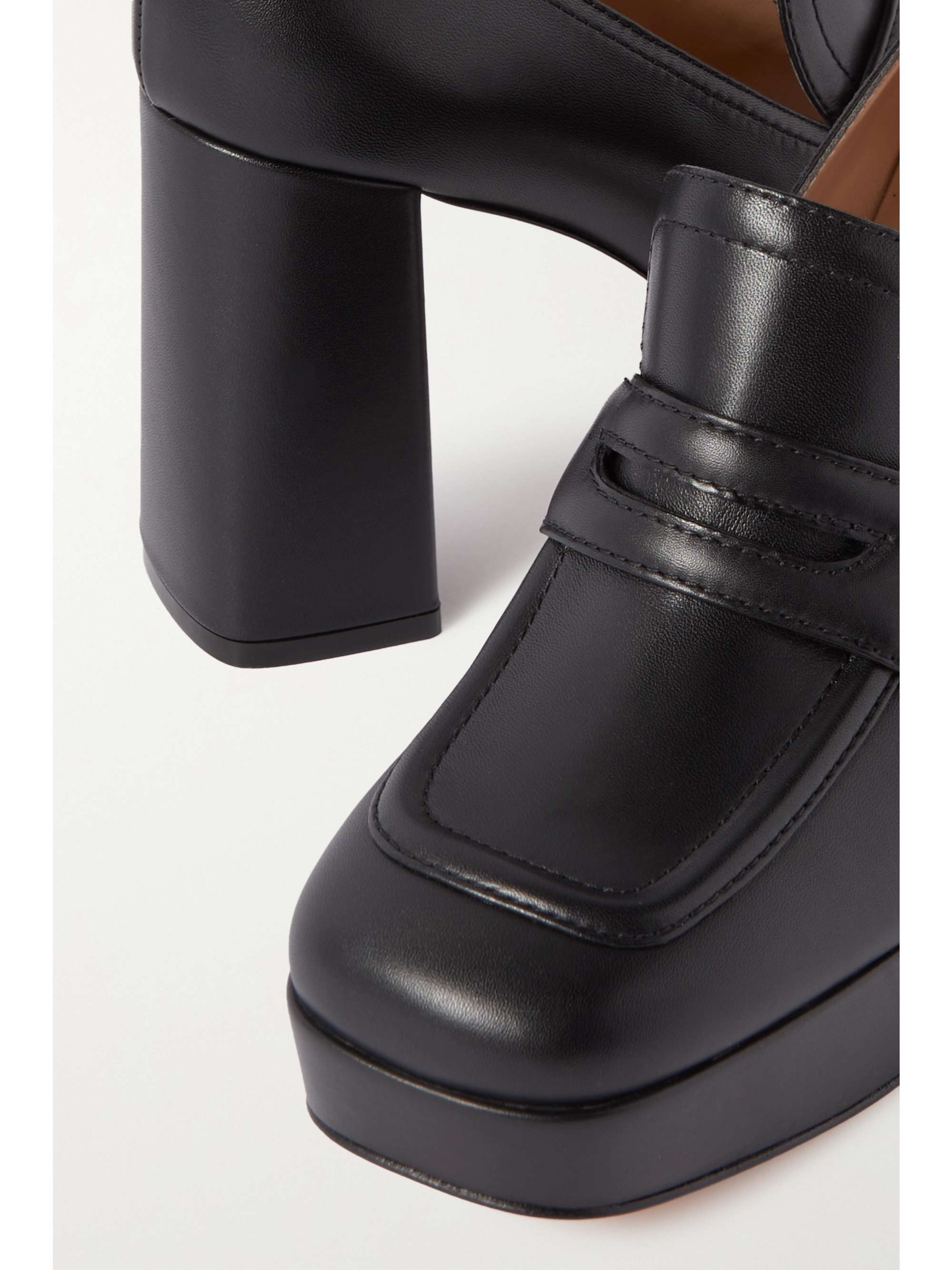 GIANVITO ROSSI 70 leather platform pumps
