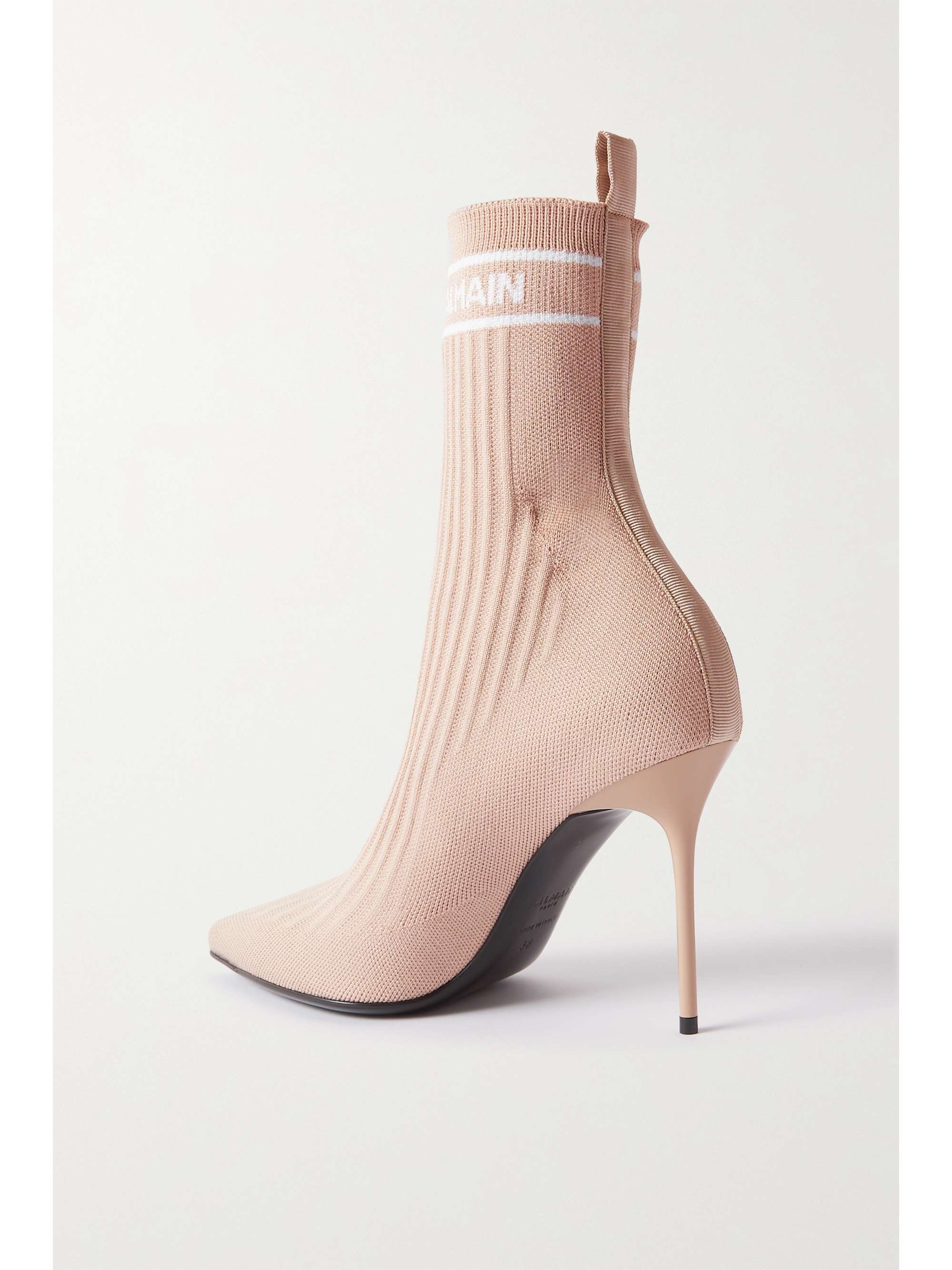 Beige Skye logo-jacquard stretch-knit 