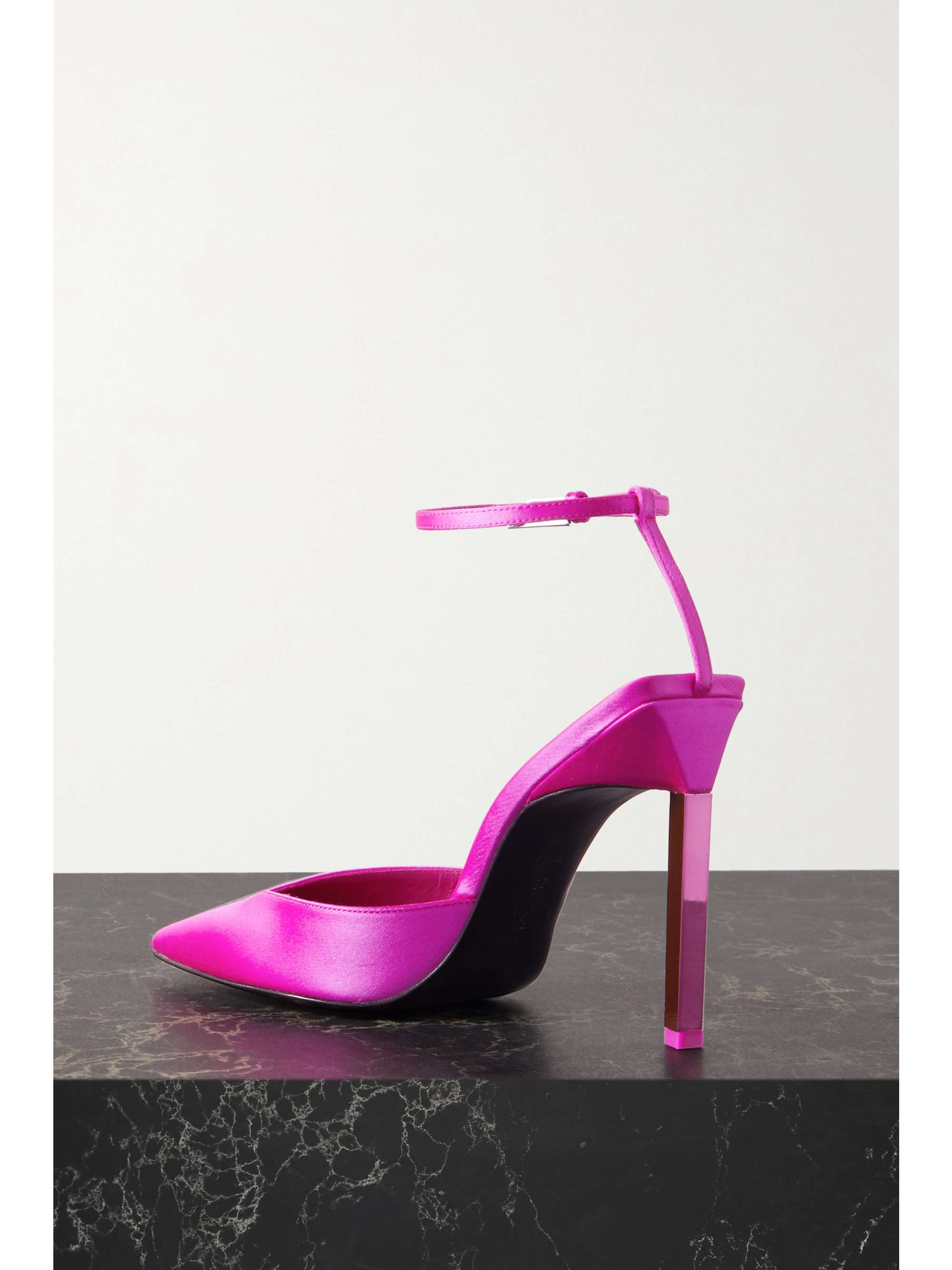 THE ATTICO Perine satin pumps