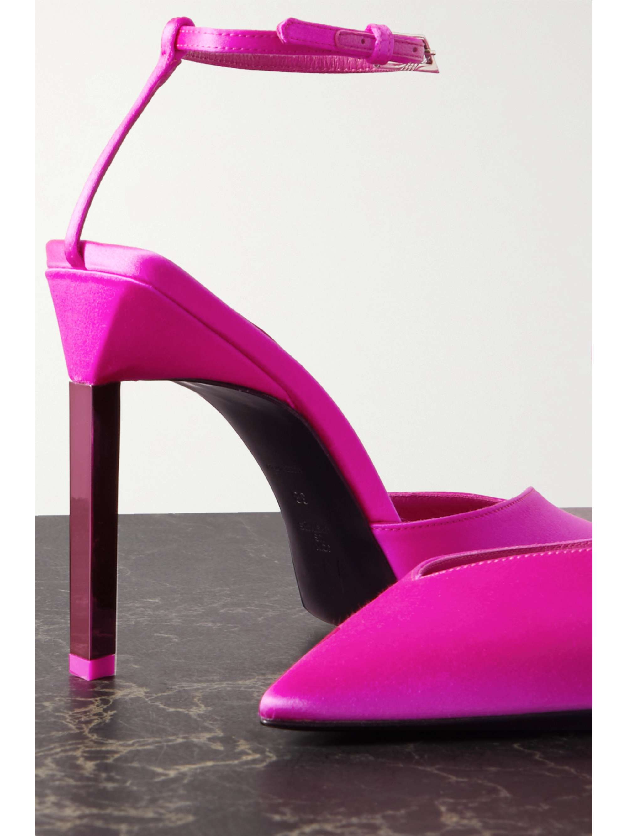 THE ATTICO Perine satin pumps