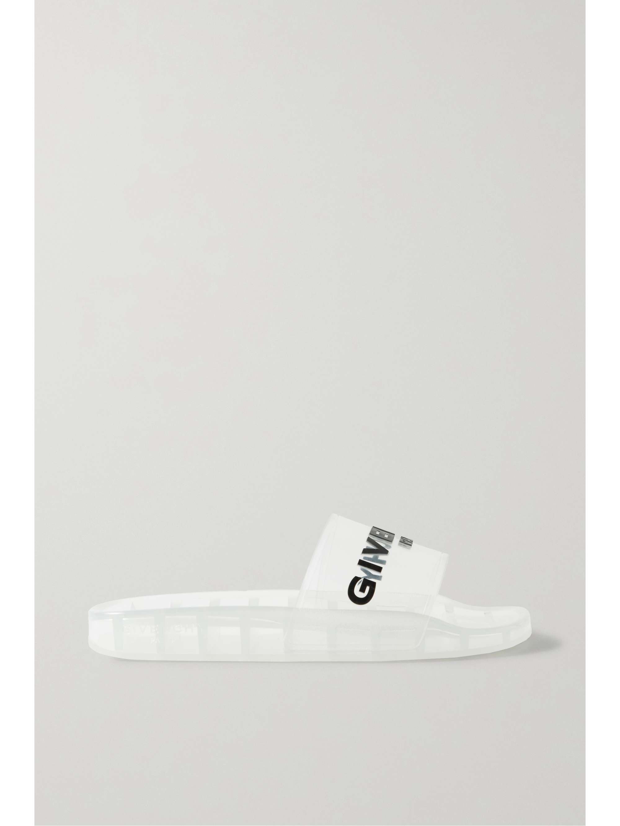 GIVENCHY Logo-print rubber slides | NET-A-PORTER