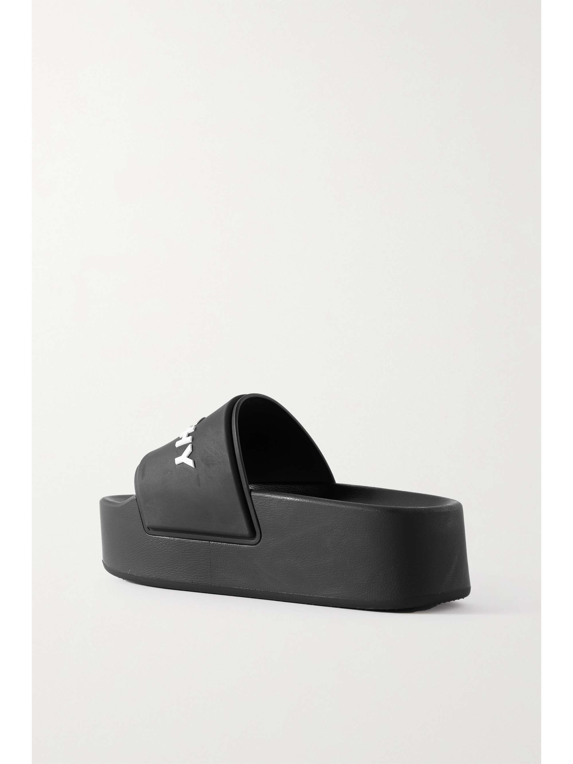 GIVENCHY Logo-appliquéd rubber platform slides