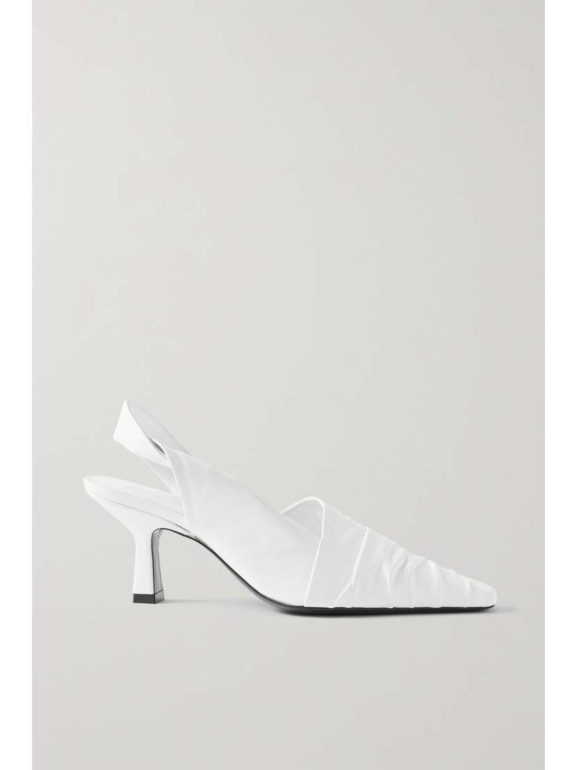 Khaite Water Leather Slingback Pumps