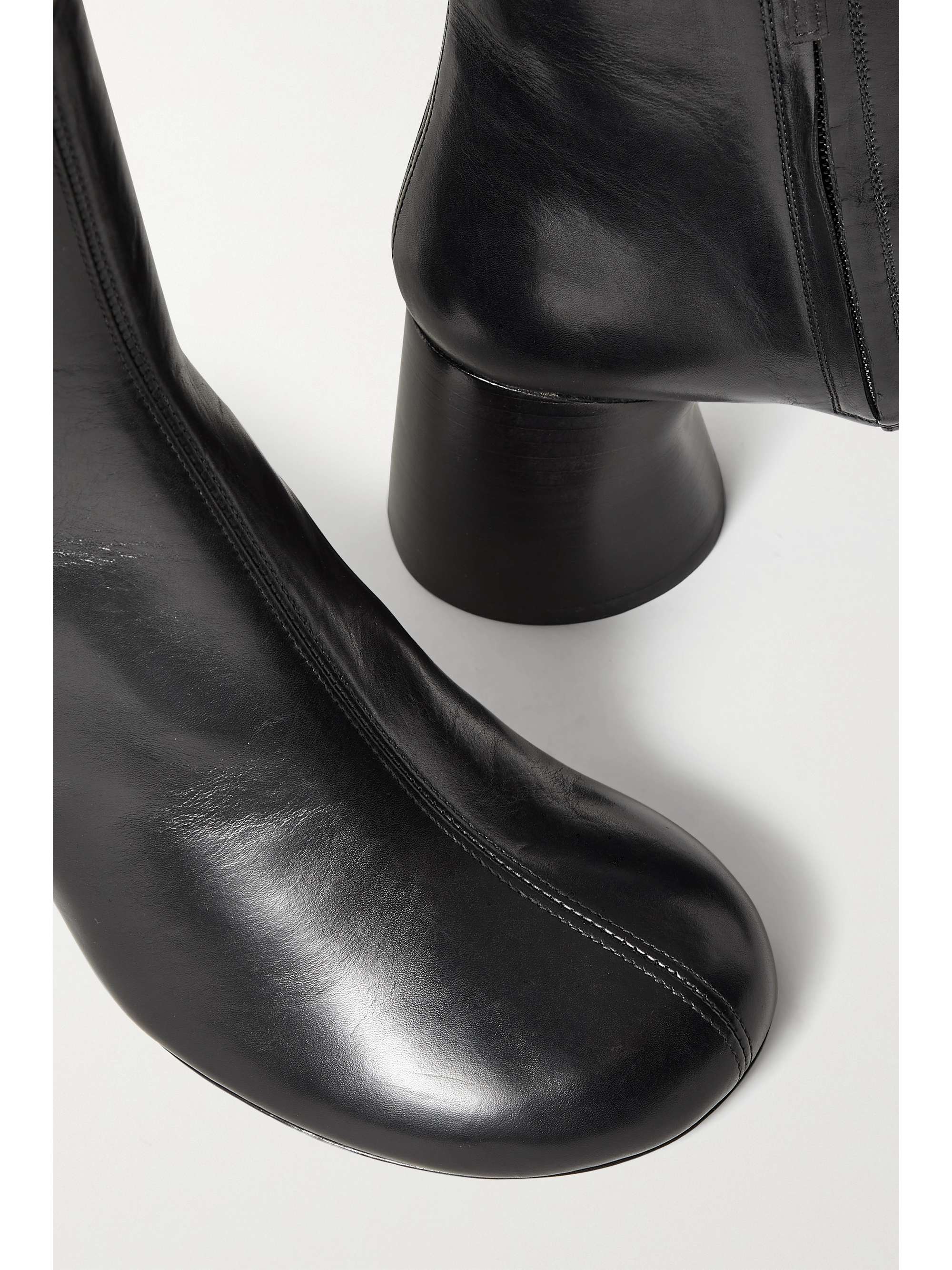KHAITE Admiral leather ankle boots