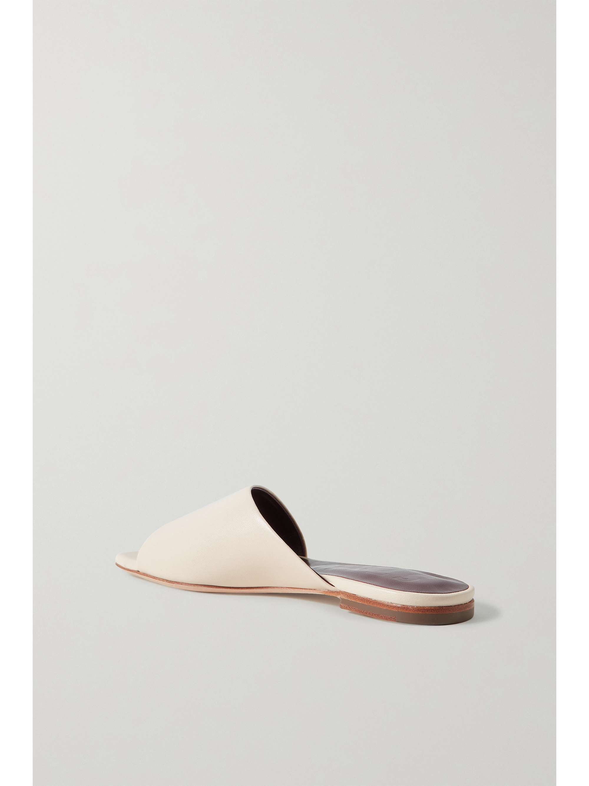 staud amelie leather slides