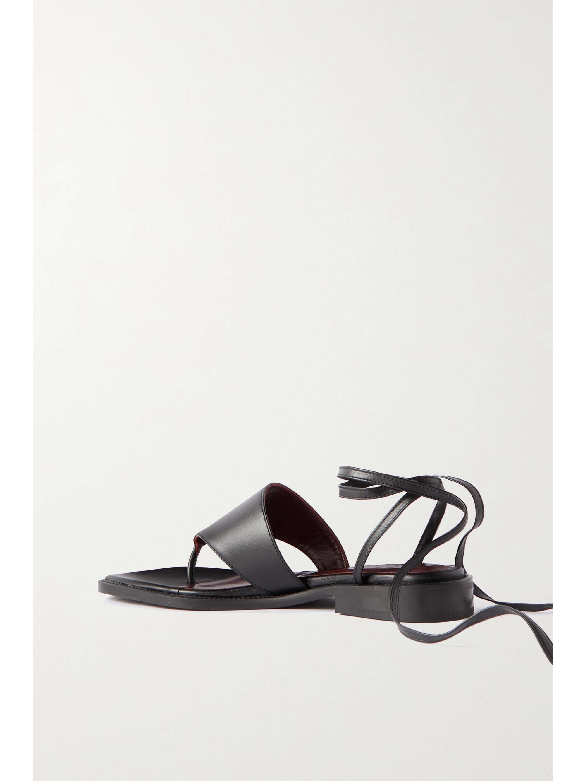 STAUD Alexandre lace-up leather sandals | NET-A-PORTER