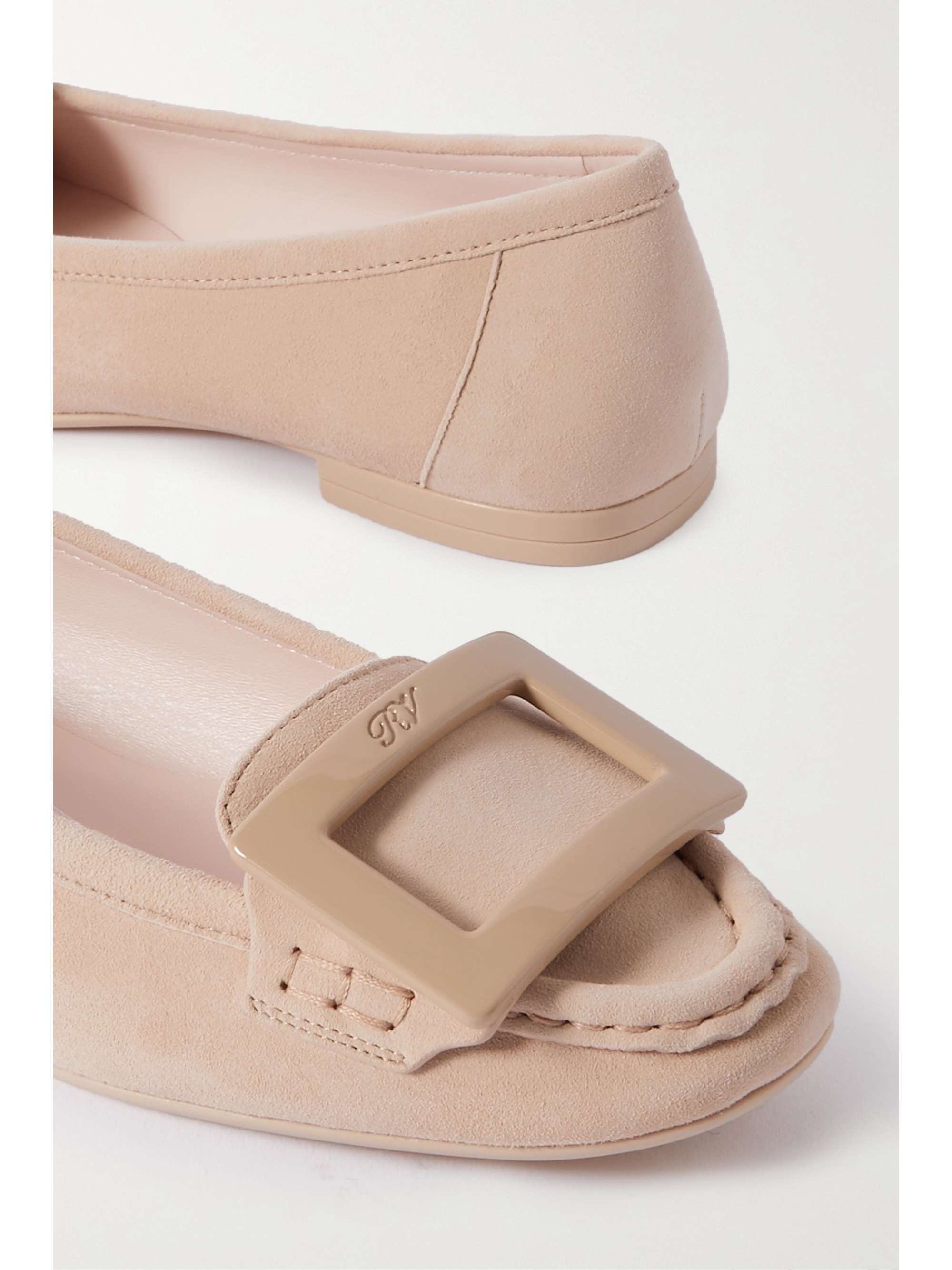 ROGER VIVIER Buckled suede loafers