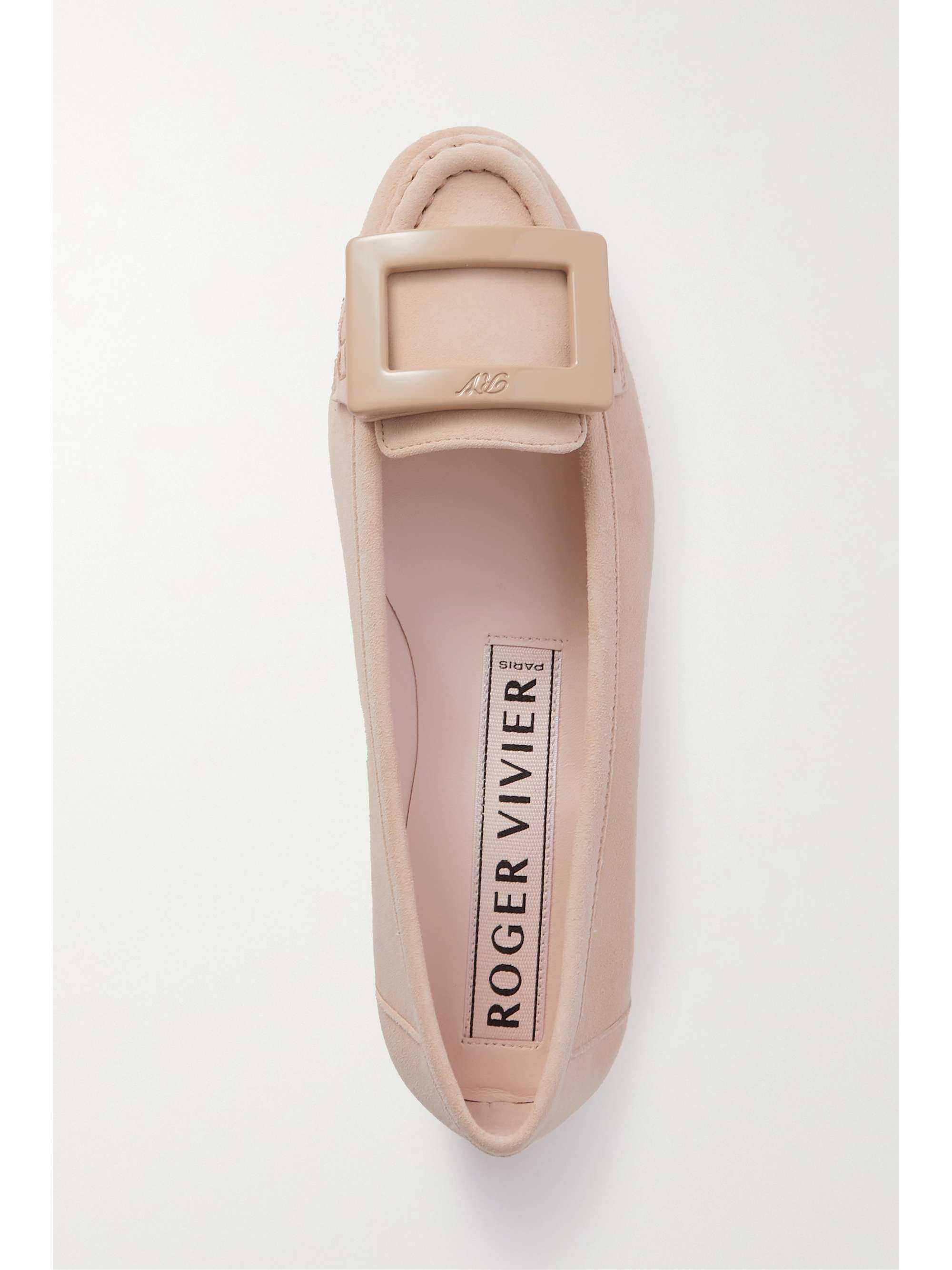 ROGER VIVIER Buckled suede loafers