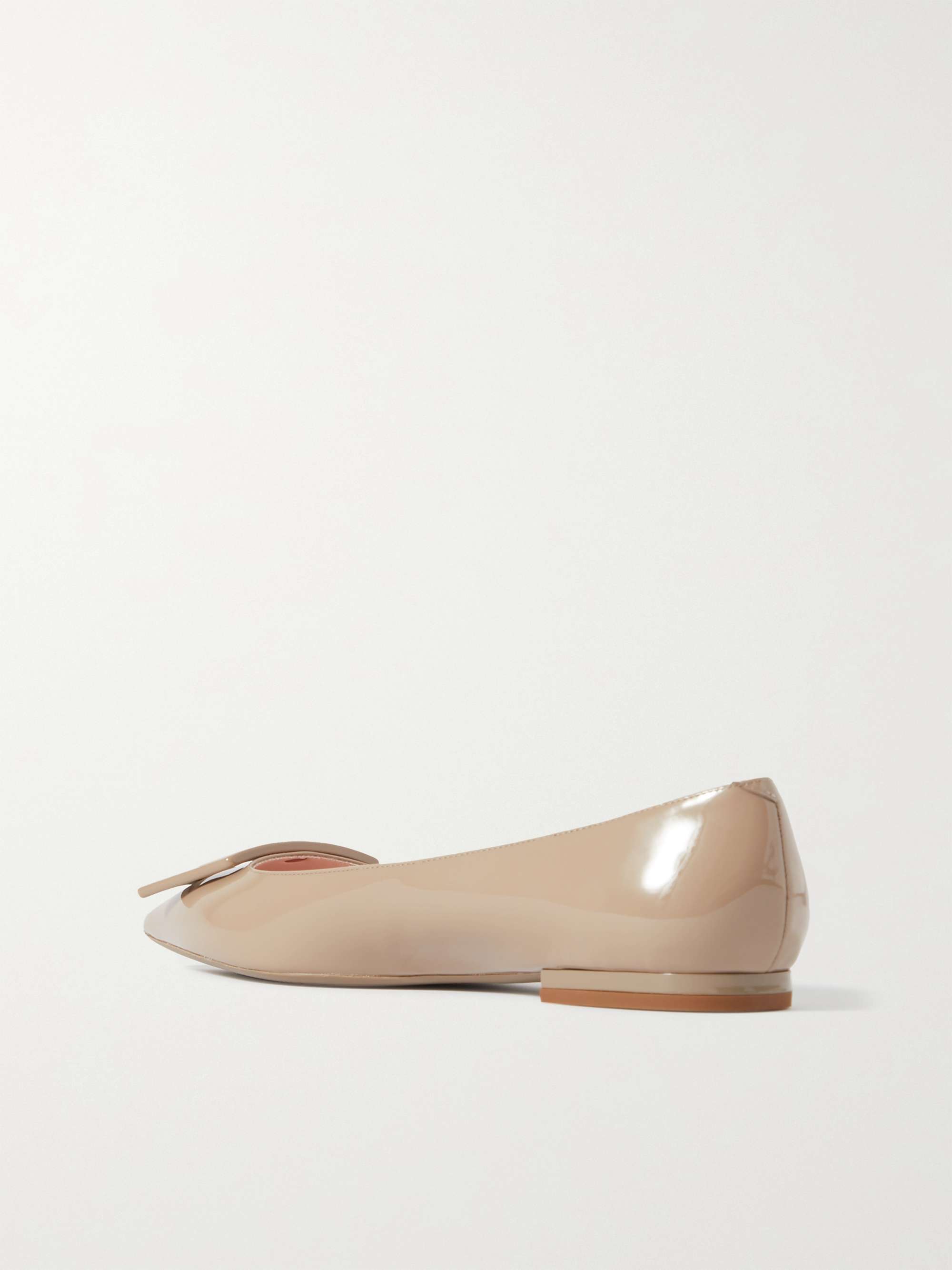 ROGER VIVIER Gommettine patent-leather point-toe flats