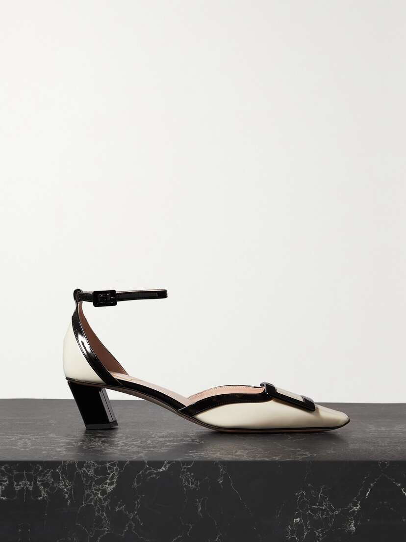 Roger Vivier Belle Vivier Two-tone Patent-leather Pumps
