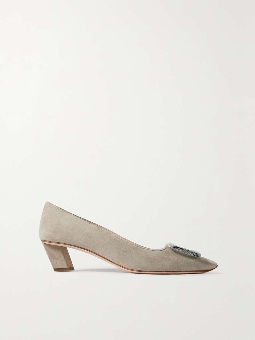 Roger Vivier Belle Vivier Suede Pumps