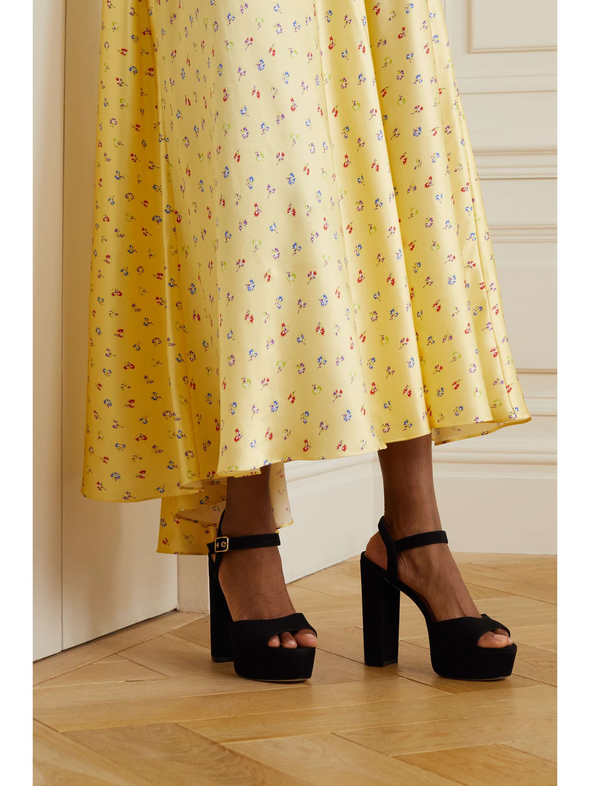 stuart weitzman suede platform sandals