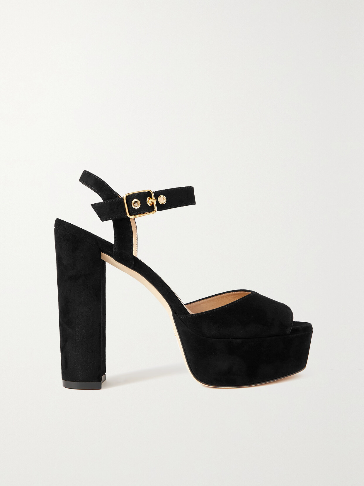 STUART WEITZMAN RYDER SUEDE PLATFORM SANDALS