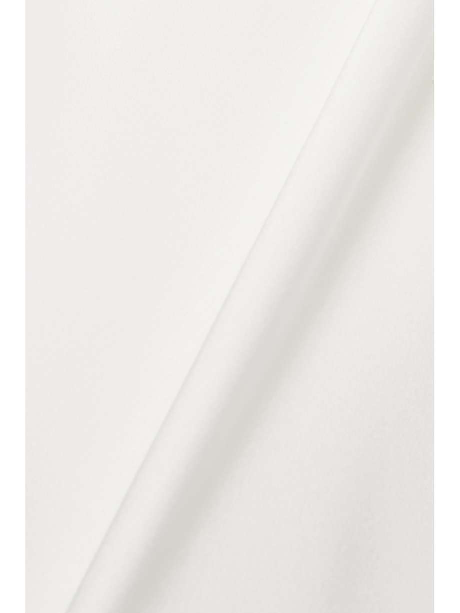 pandora tie-detailed satin halterneck mini dress