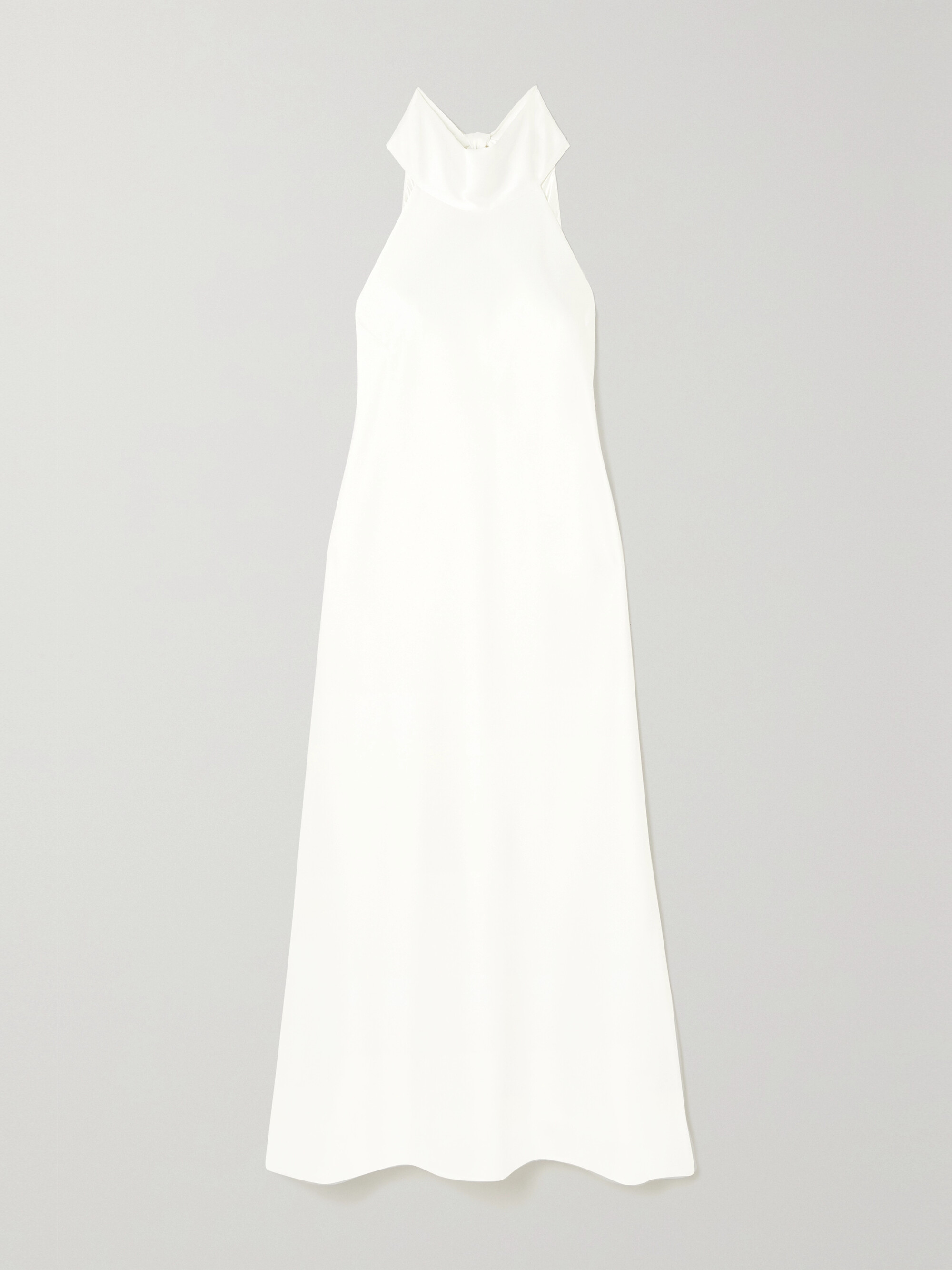 Galvan Sienna halterneck satin midi dress