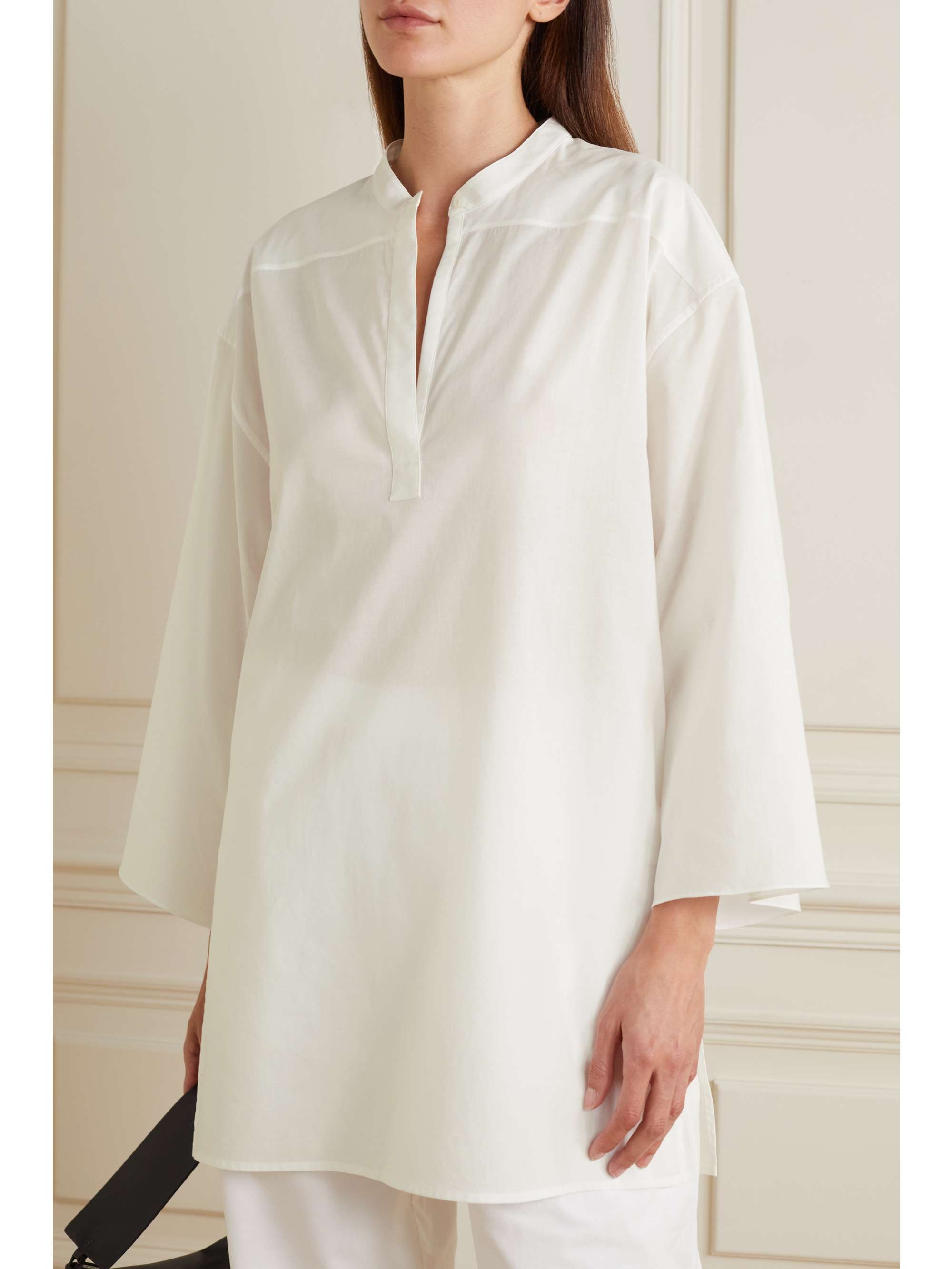 THE ROW Omao oversized cotton-voile tunic