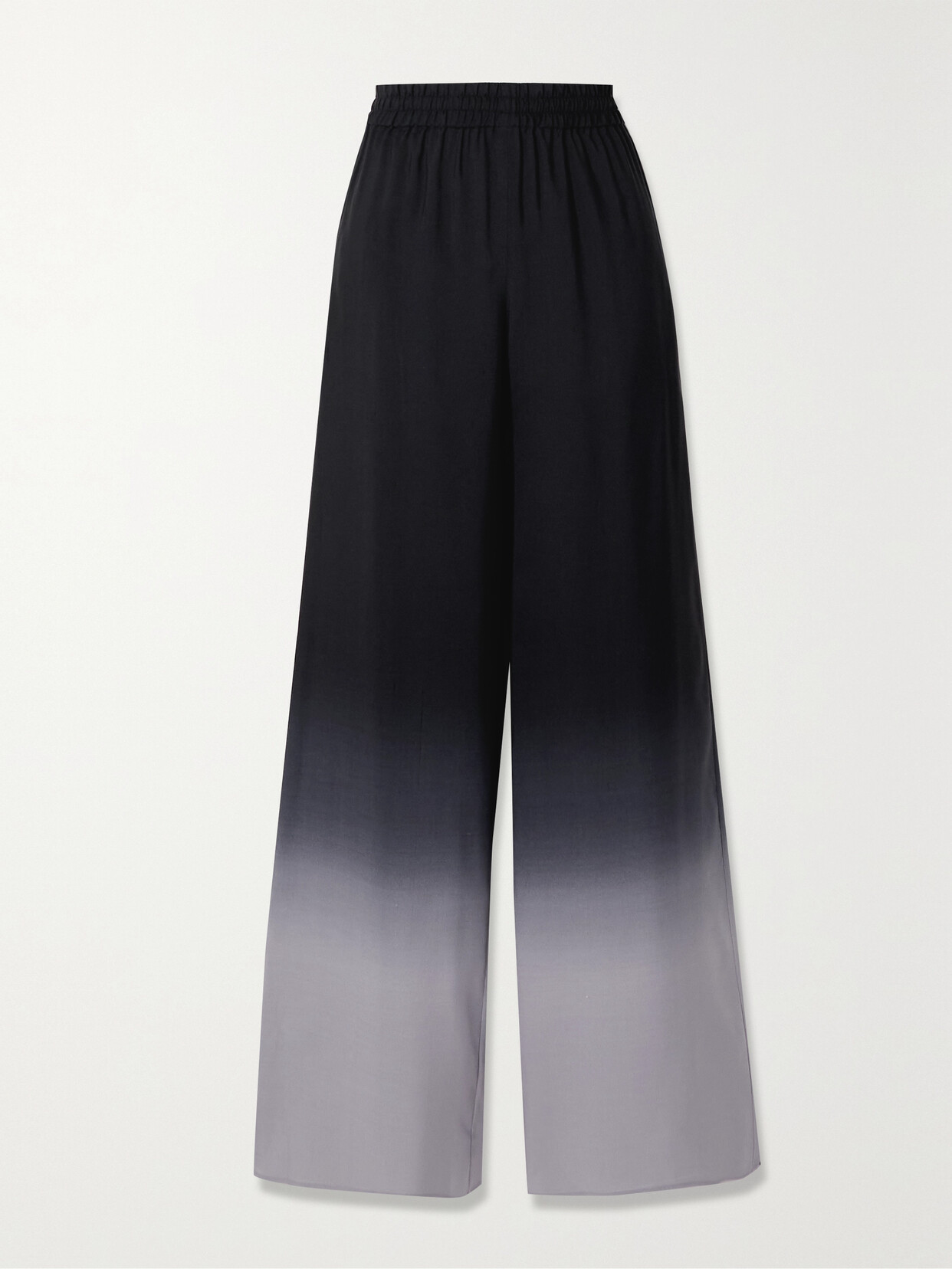 The Row Avant Ombré Relaxed Silk Shantung Pants In Purple