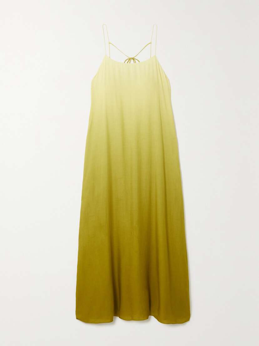 The Row Kula Ombré Voile Maxi Dress