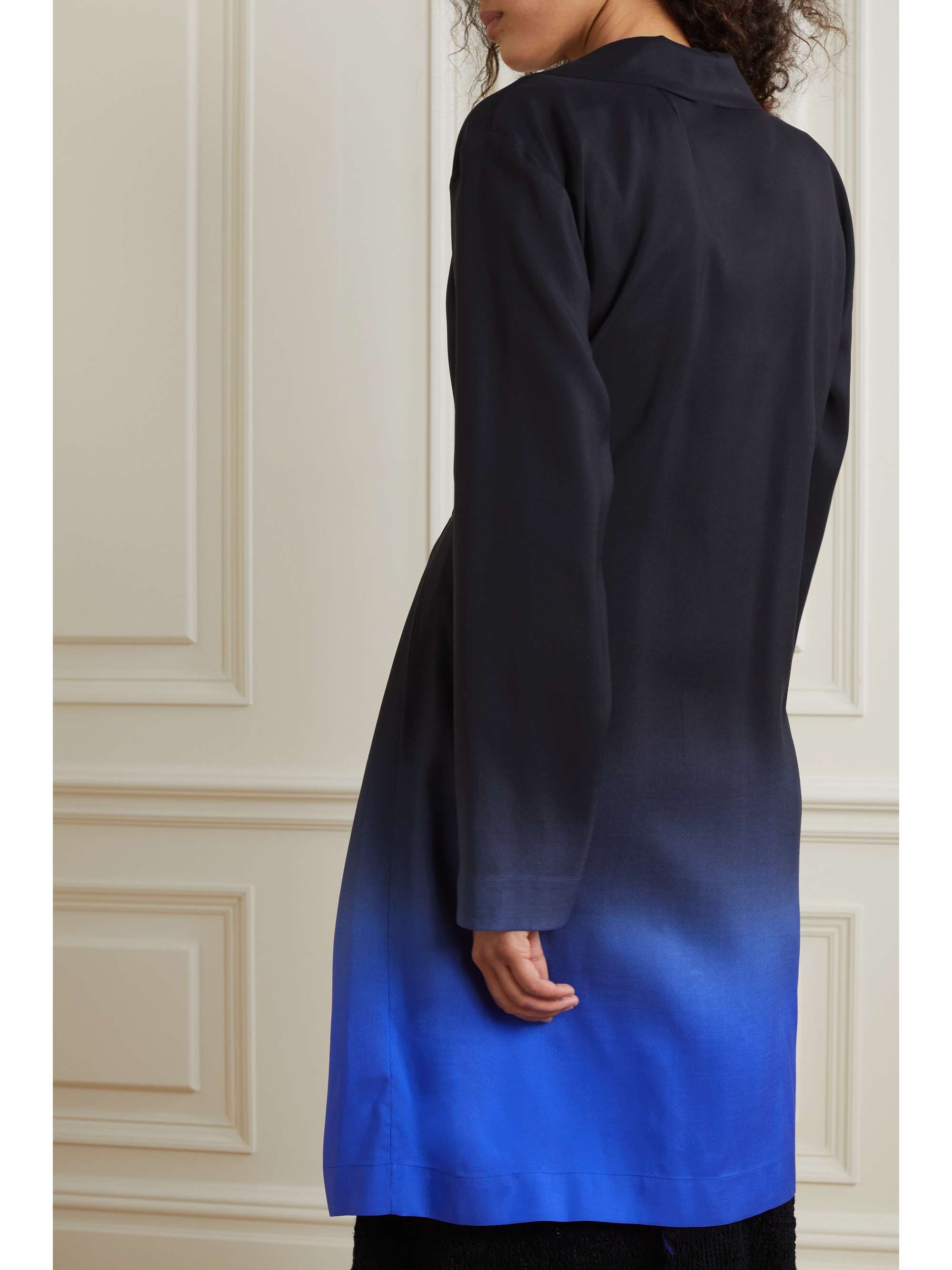 THE ROW Pura ombré silk wrap jacket