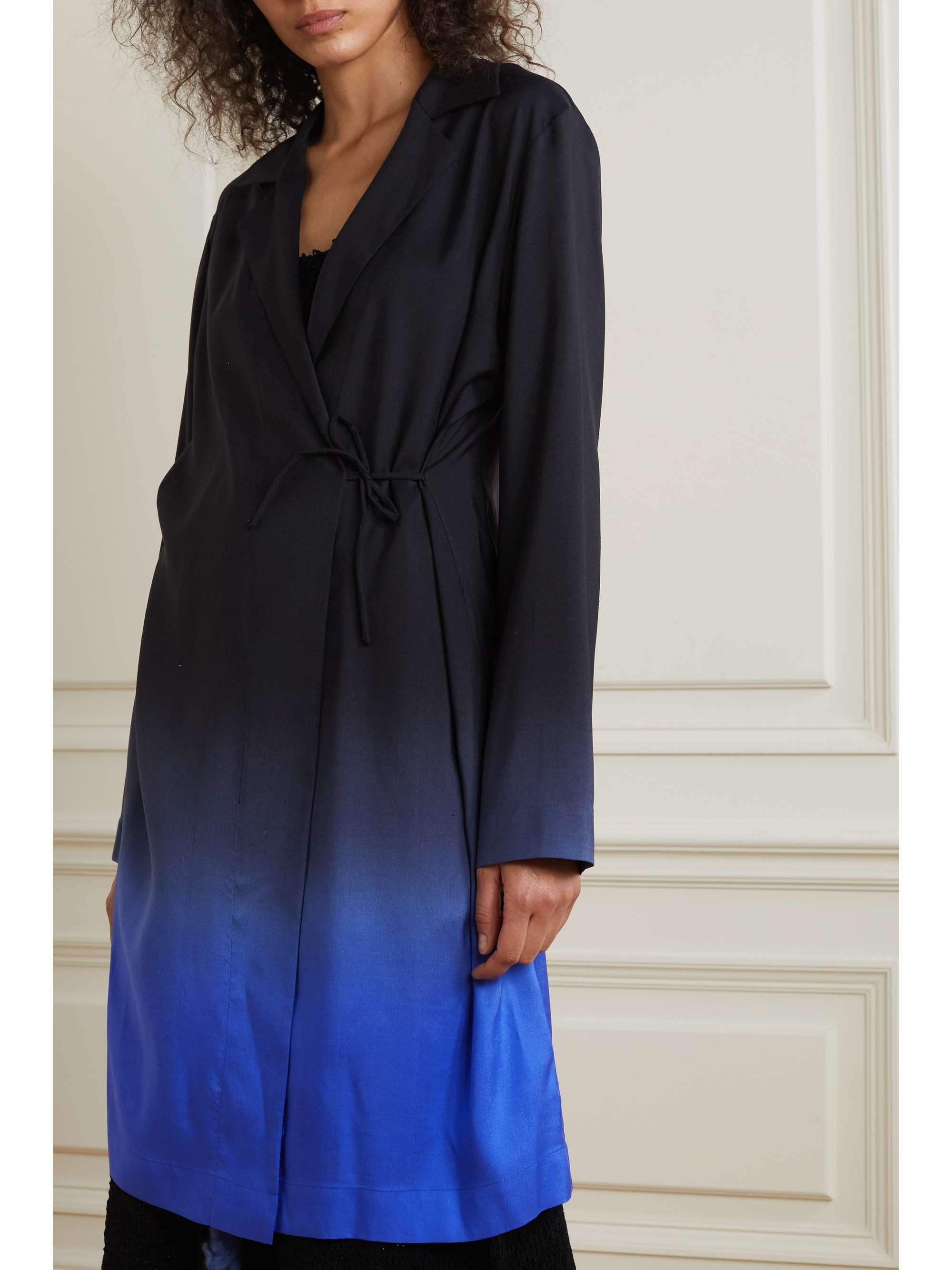 THE ROW Pura ombré silk wrap jacket