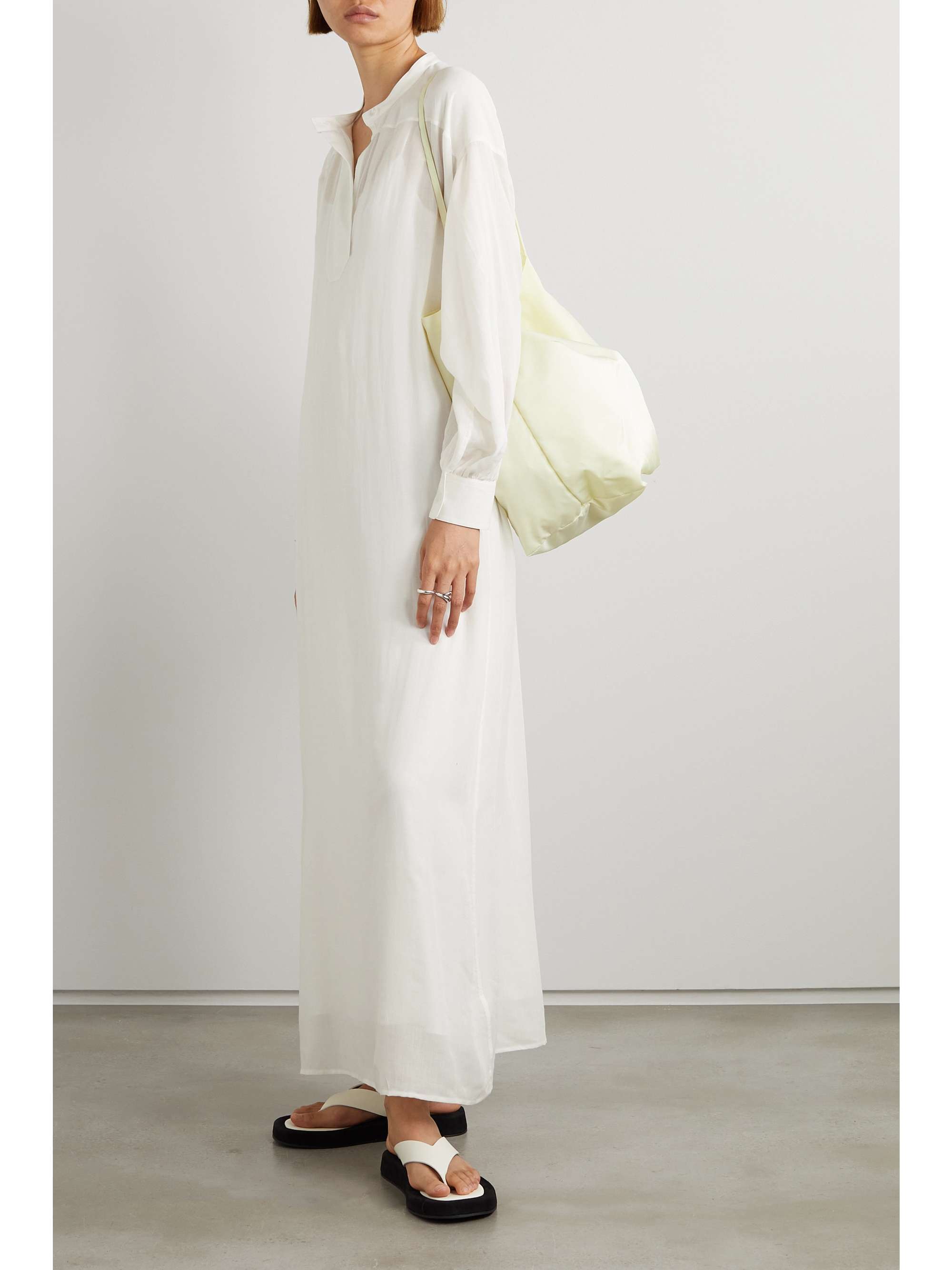 THE ROW Lanai cotton and silk-blend voile maxi dress