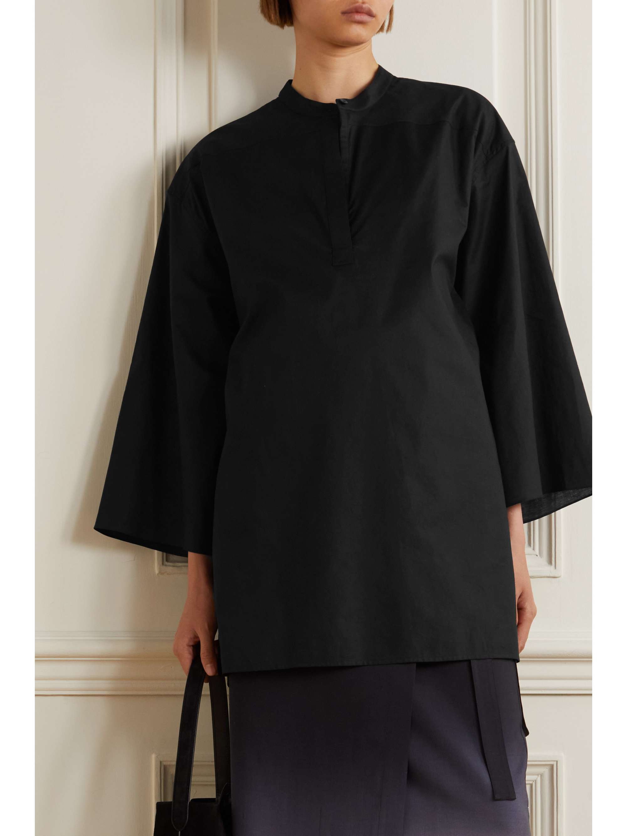 THE ROW Omao oversized cotton-voile tunic