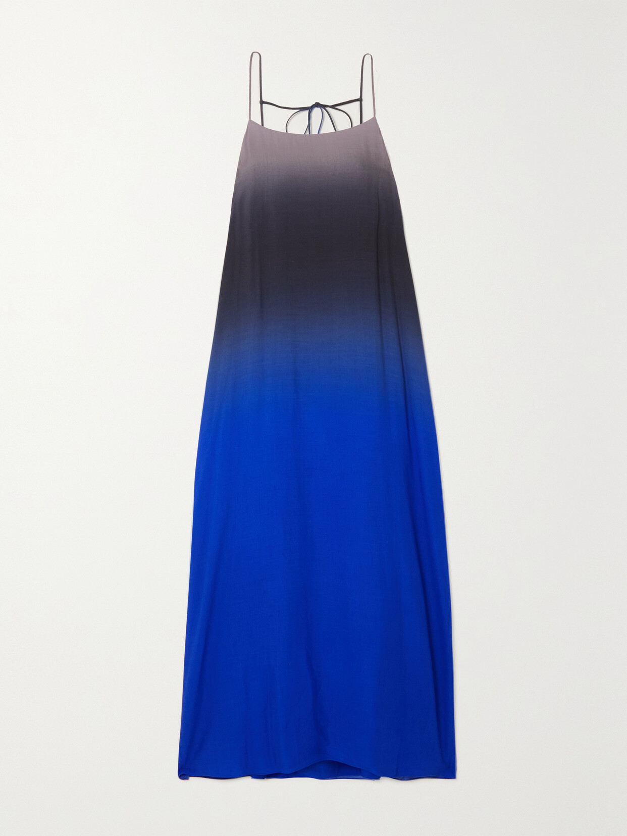 Shop The Row Kula Ombré Voile Maxi Dress In Blue