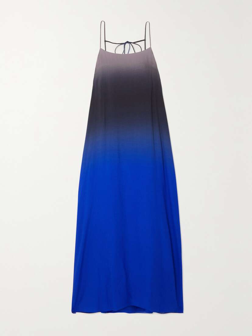 The Row Kula Ombré Voile Maxi Dress