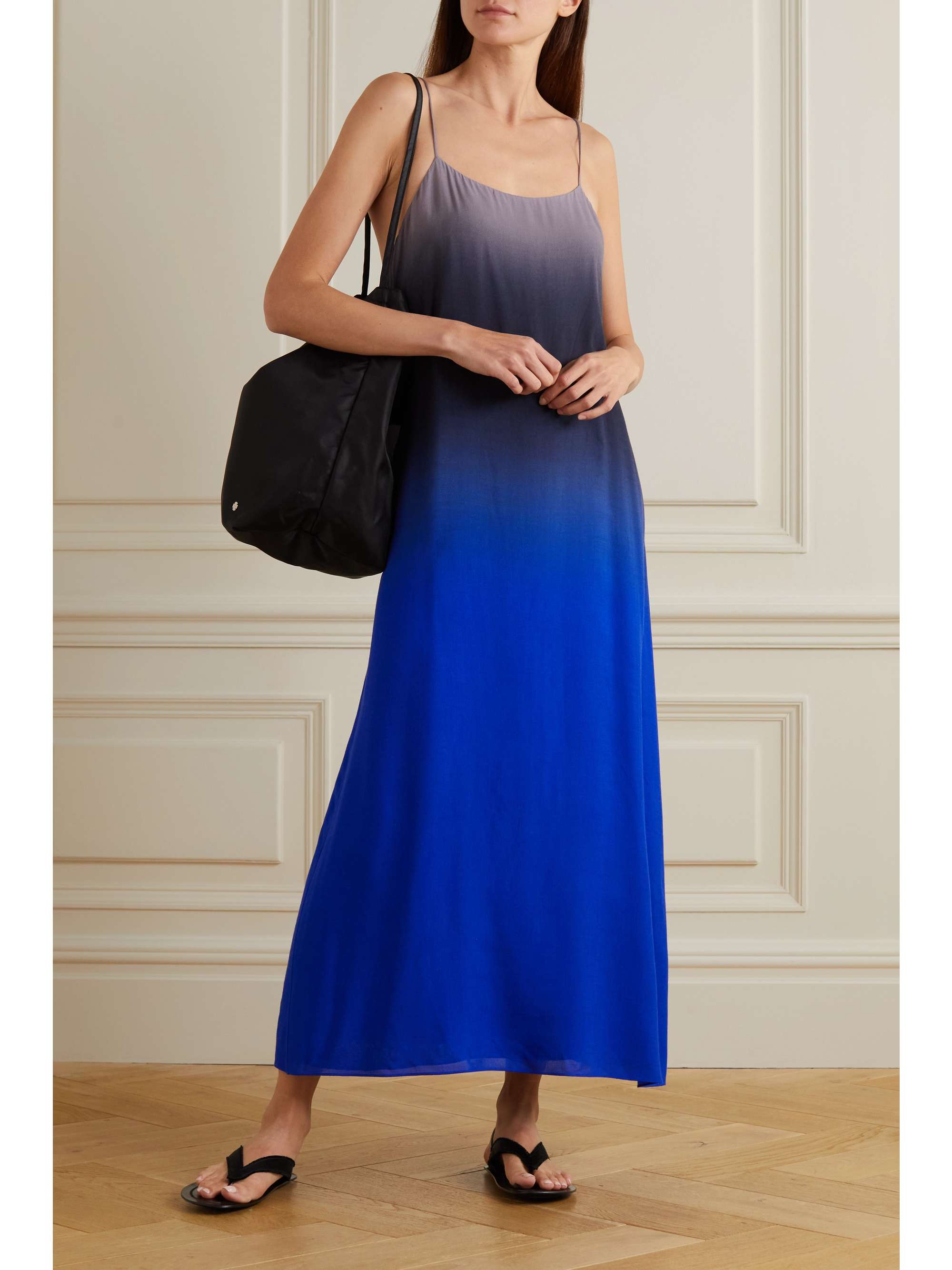 THE ROW Kula ombré voile maxi dress