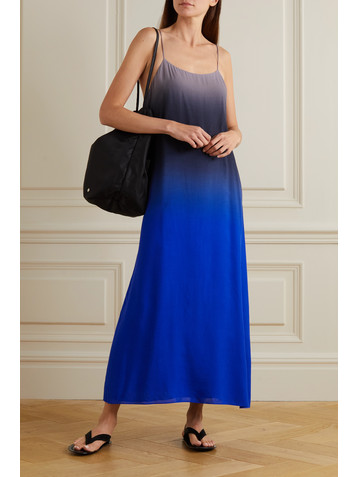 The Row Kula ombré voile maxi dress