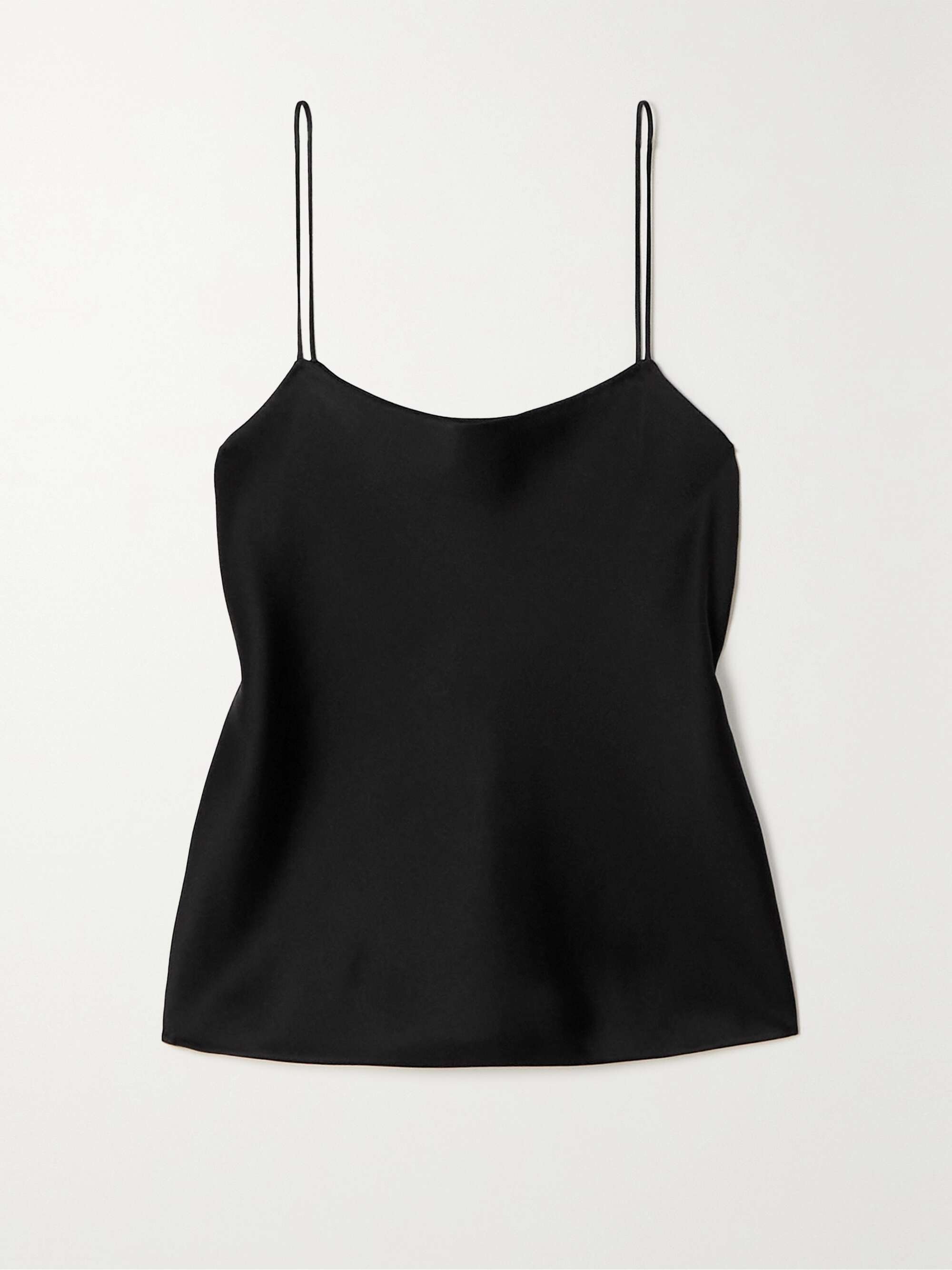 Black Silk Tank Top by Royal Silk