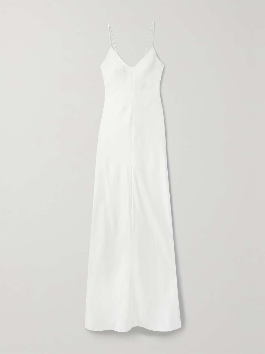 guinever silk-satin maxi dress