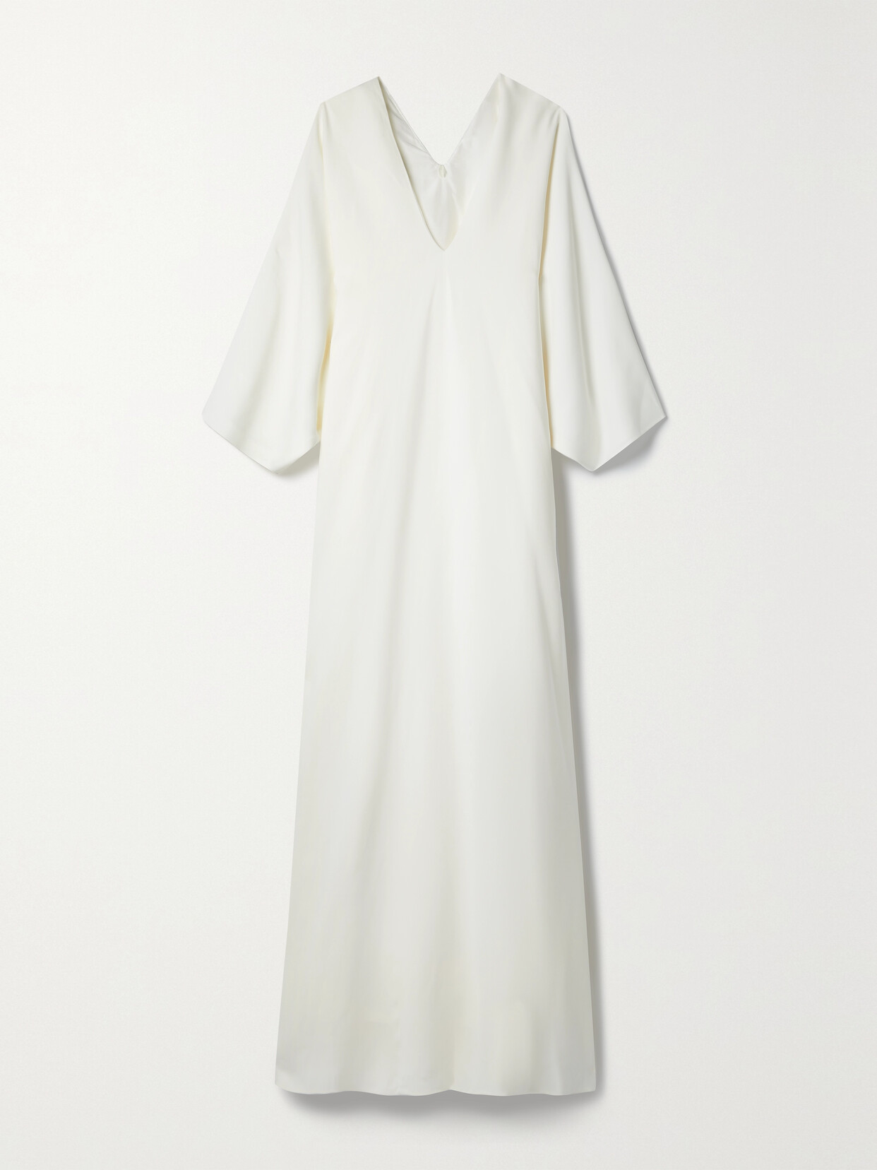 The Row Meelo Silk-crepe Maxi Dress - Ivory