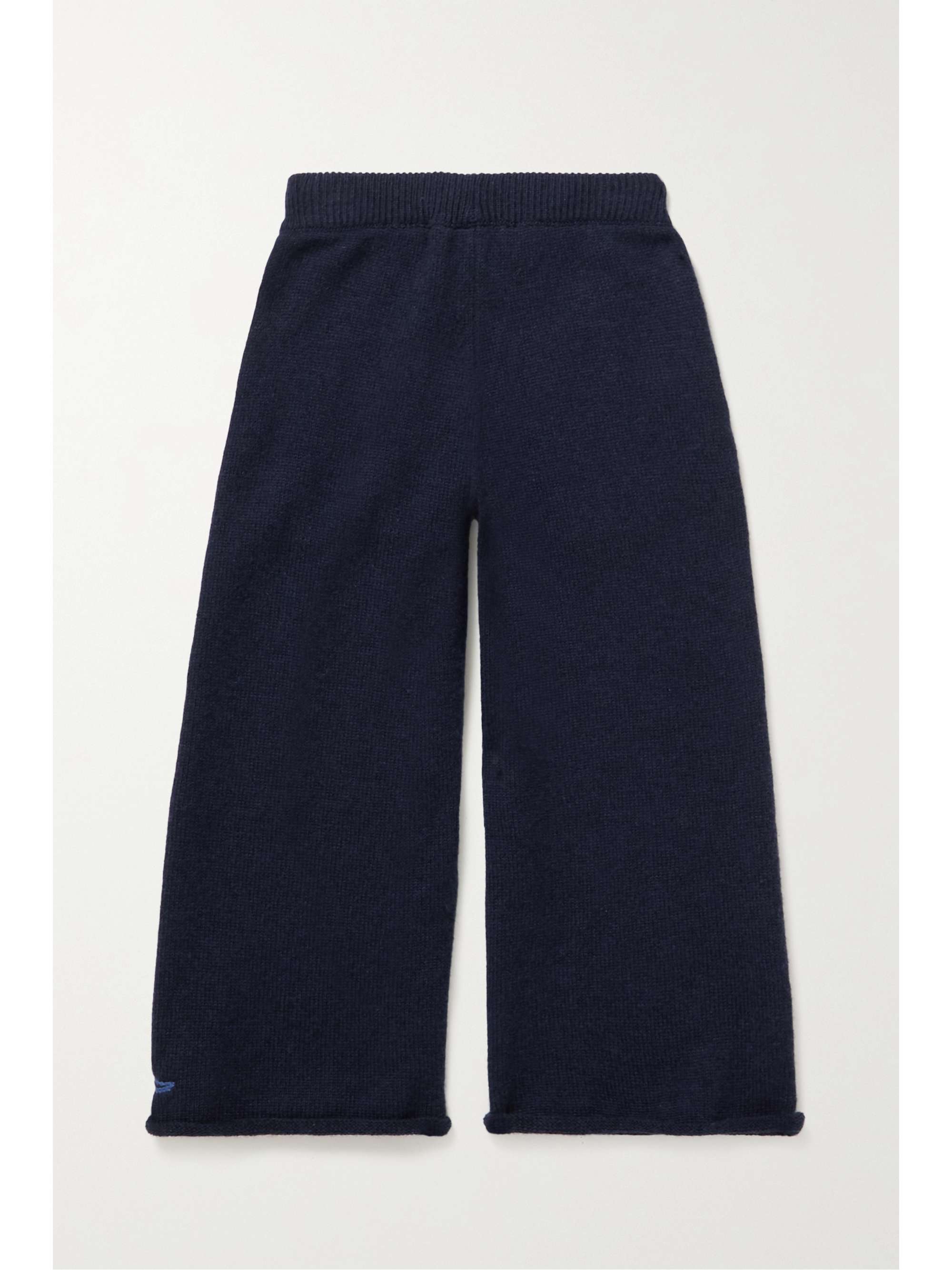 THE ROW KIDS T-Rex embroidered cashmere track pants