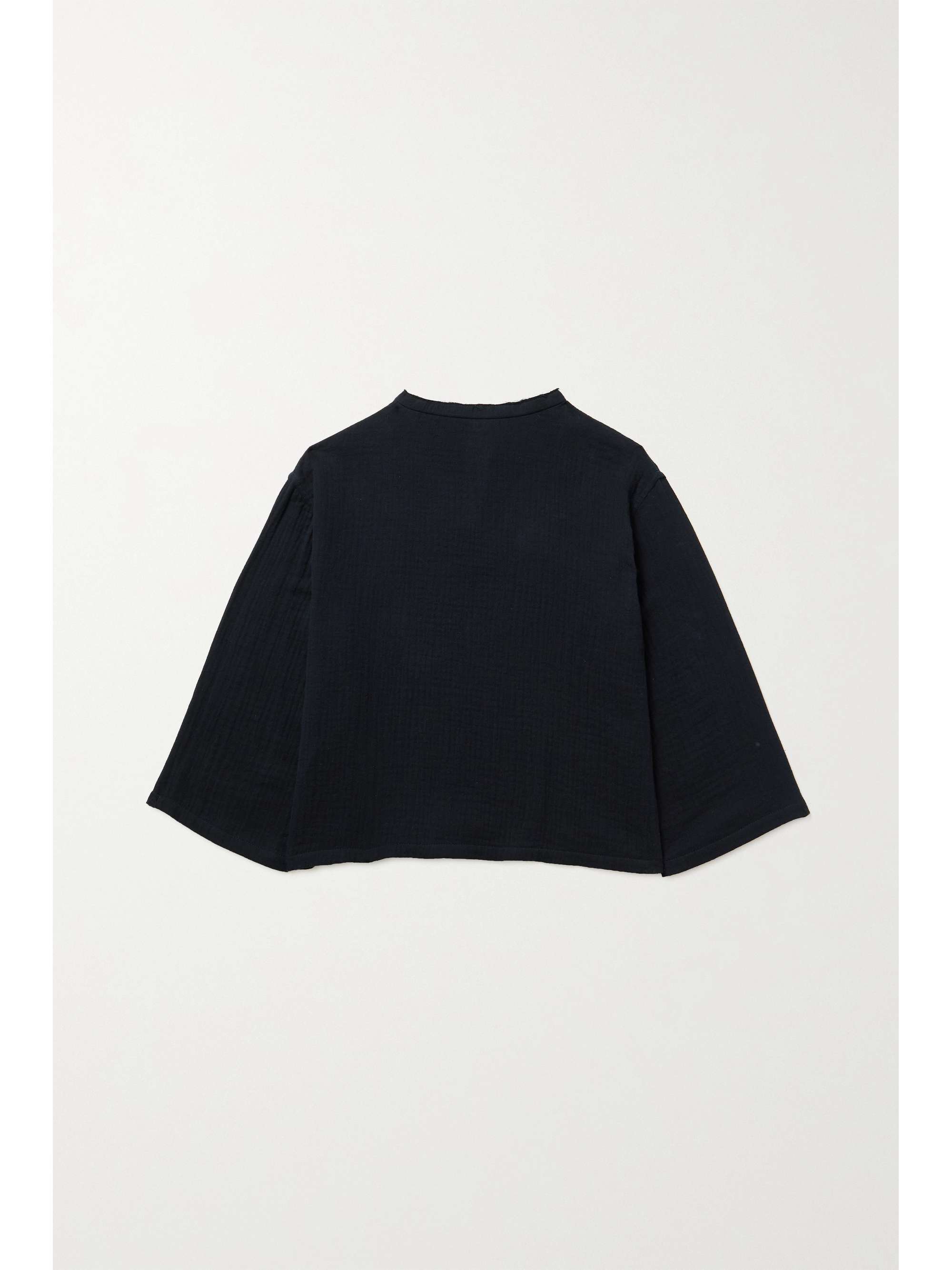 THE ROW KIDS Elin frayed cotton-gauze top