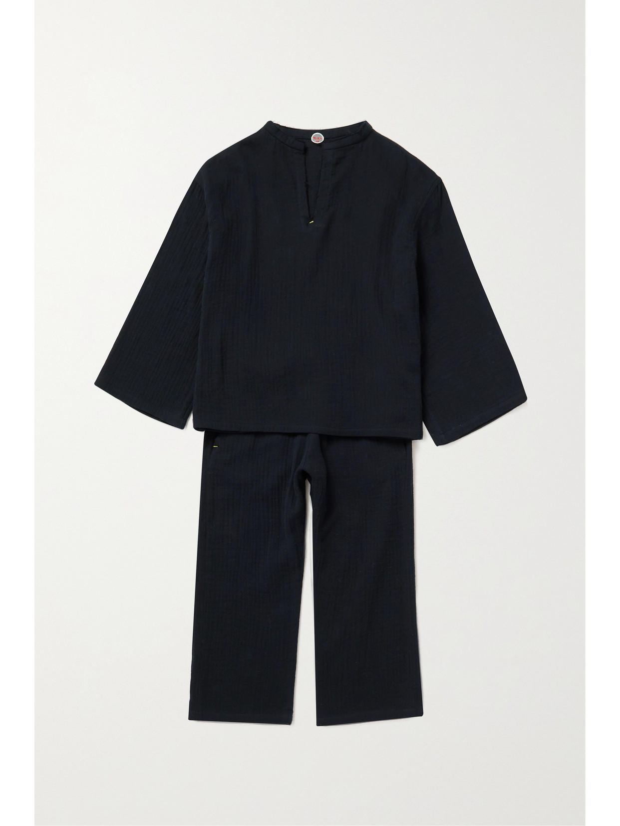 The Row Elin Frayed Cotton-gauze Top In Gray