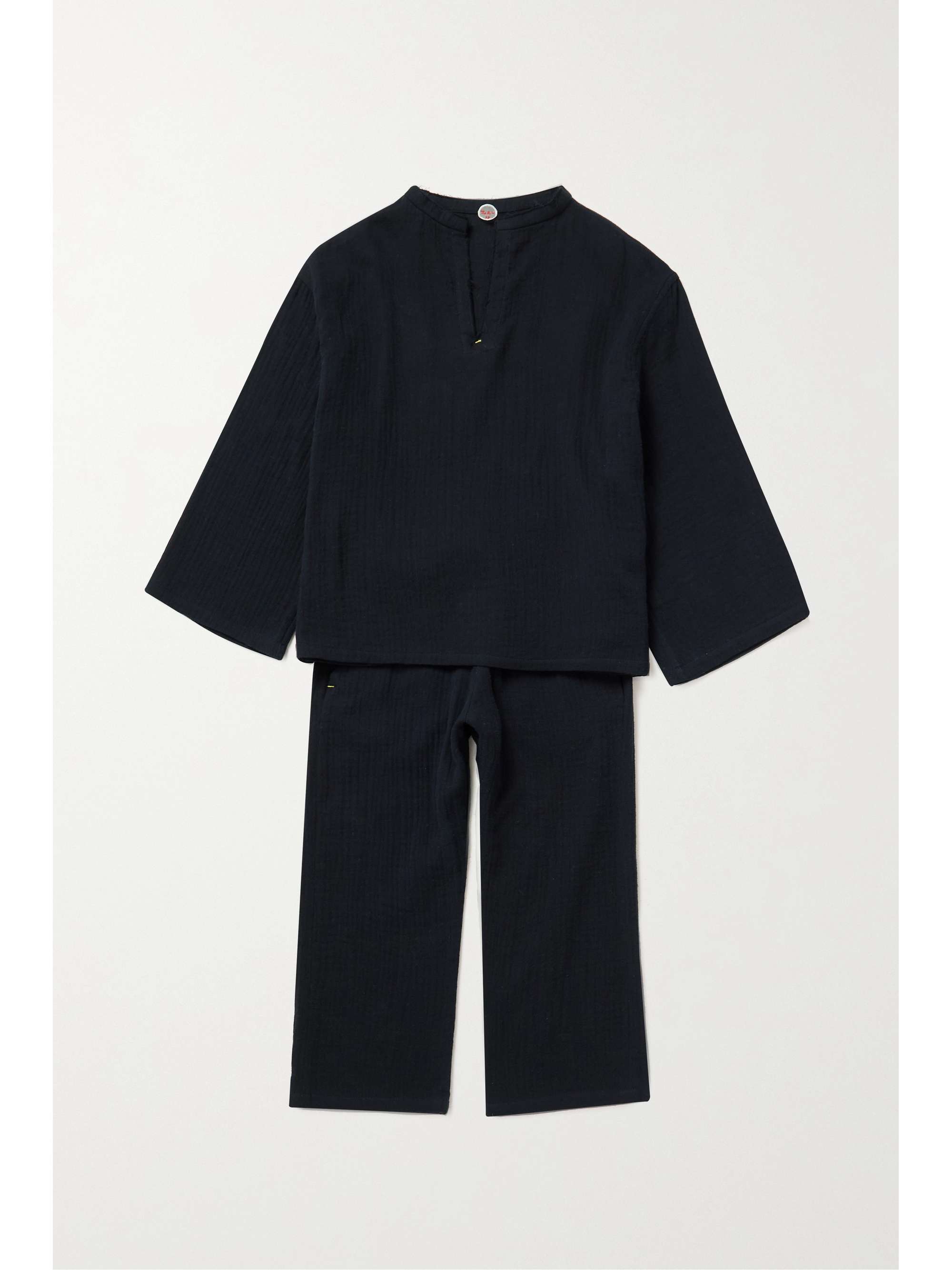 THE ROW KIDS Elin frayed cotton-gauze top