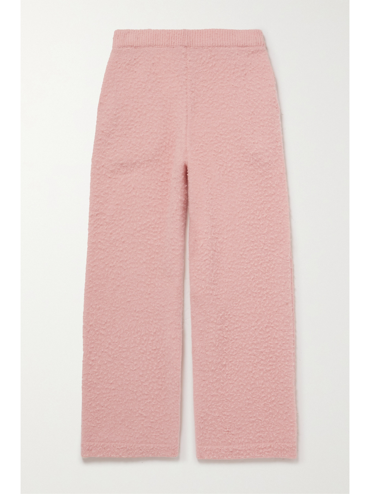 The Row Bugsy Wool And Cashmere-blend Pants In Pink