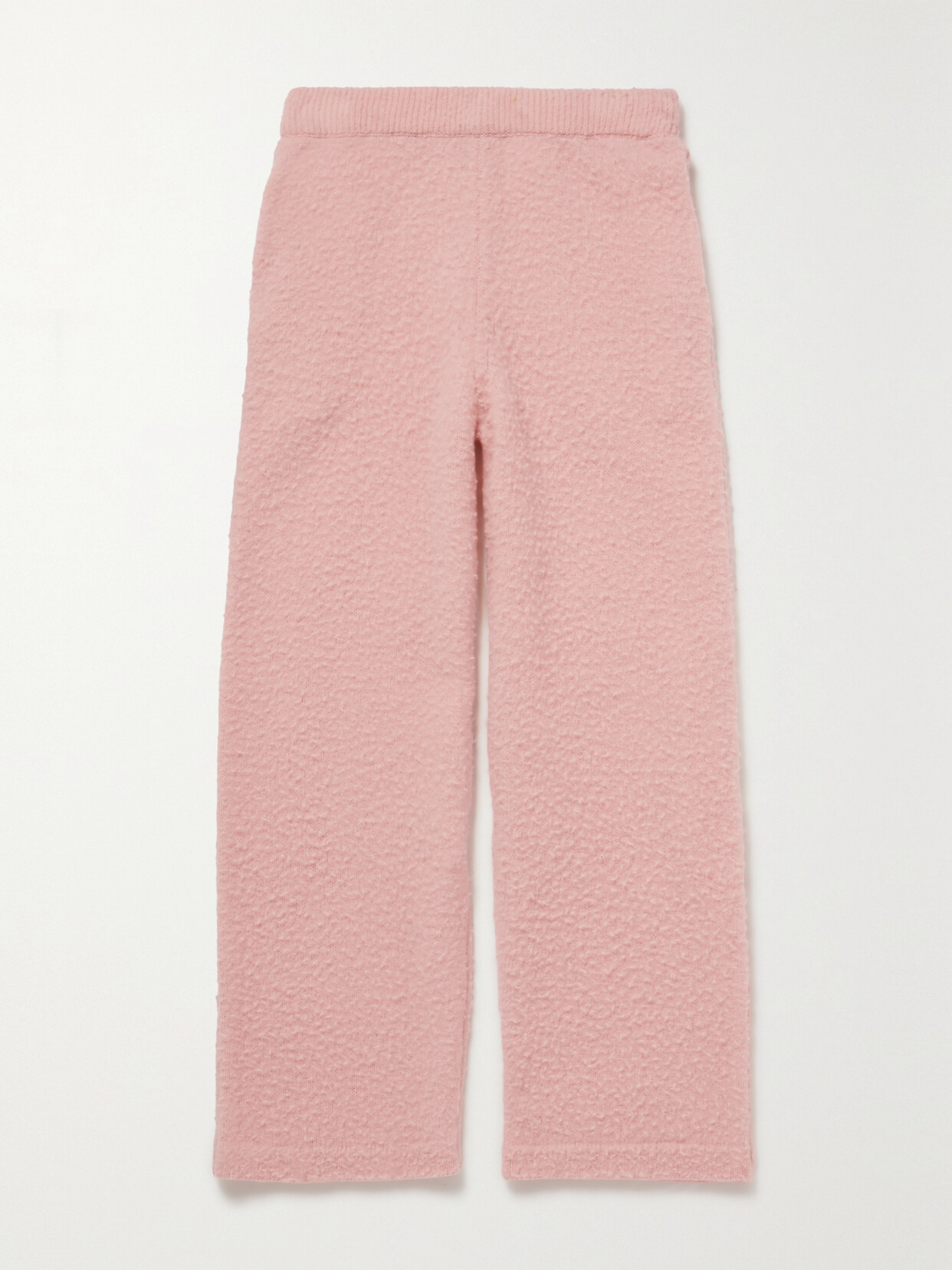 The Row Bugsy Wool And Cashmere-blend Pants In Pink