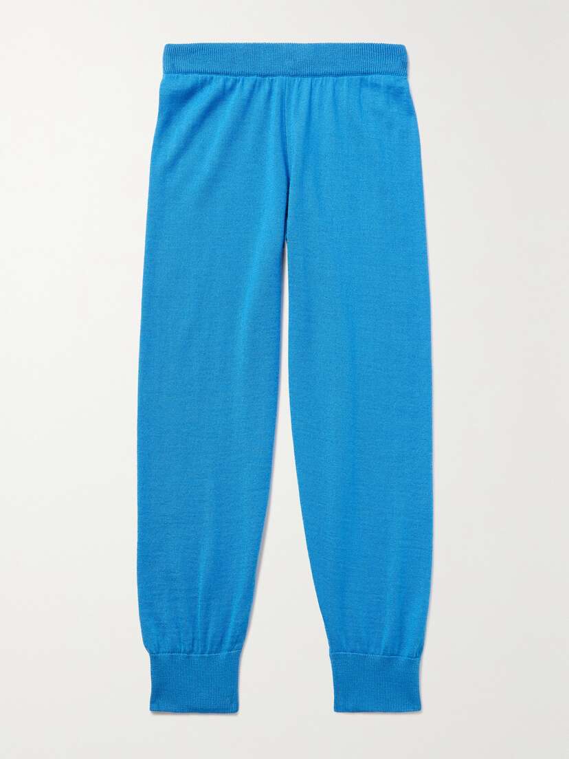 THE ROW KIDS Louie Cashmere And Silk-blend Track Pants