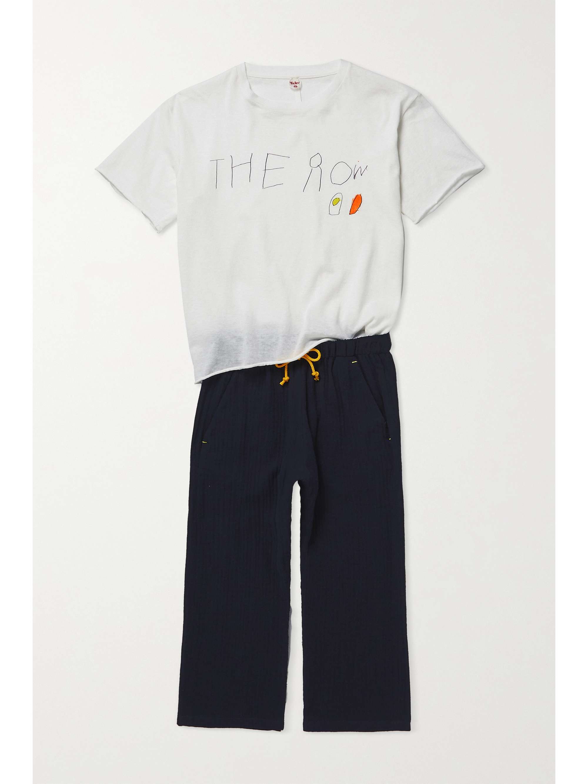 THE ROW KIDS Rikke cotton-gauze track pants