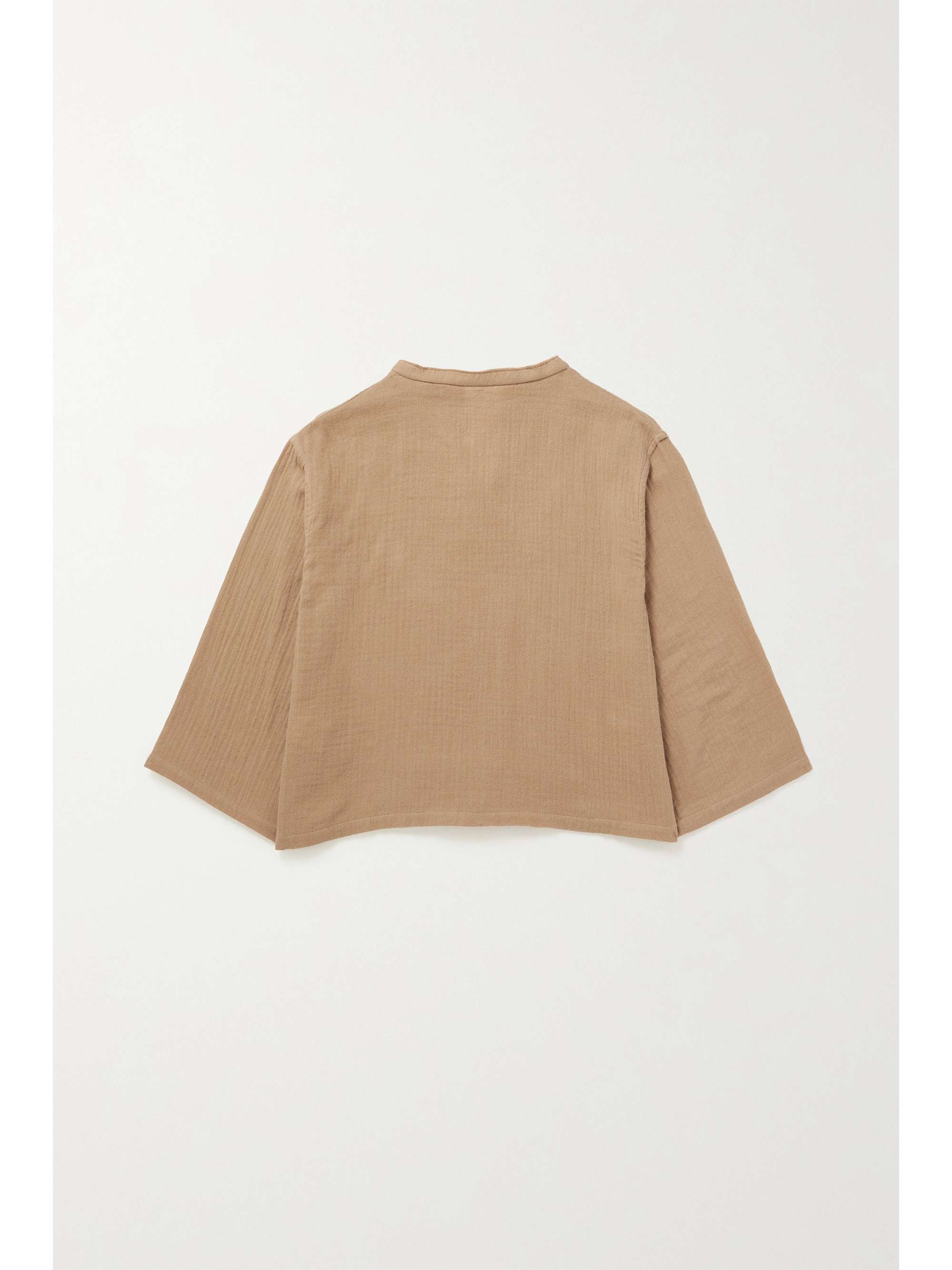 THE ROW KIDS Elin frayed cotton-gauze top