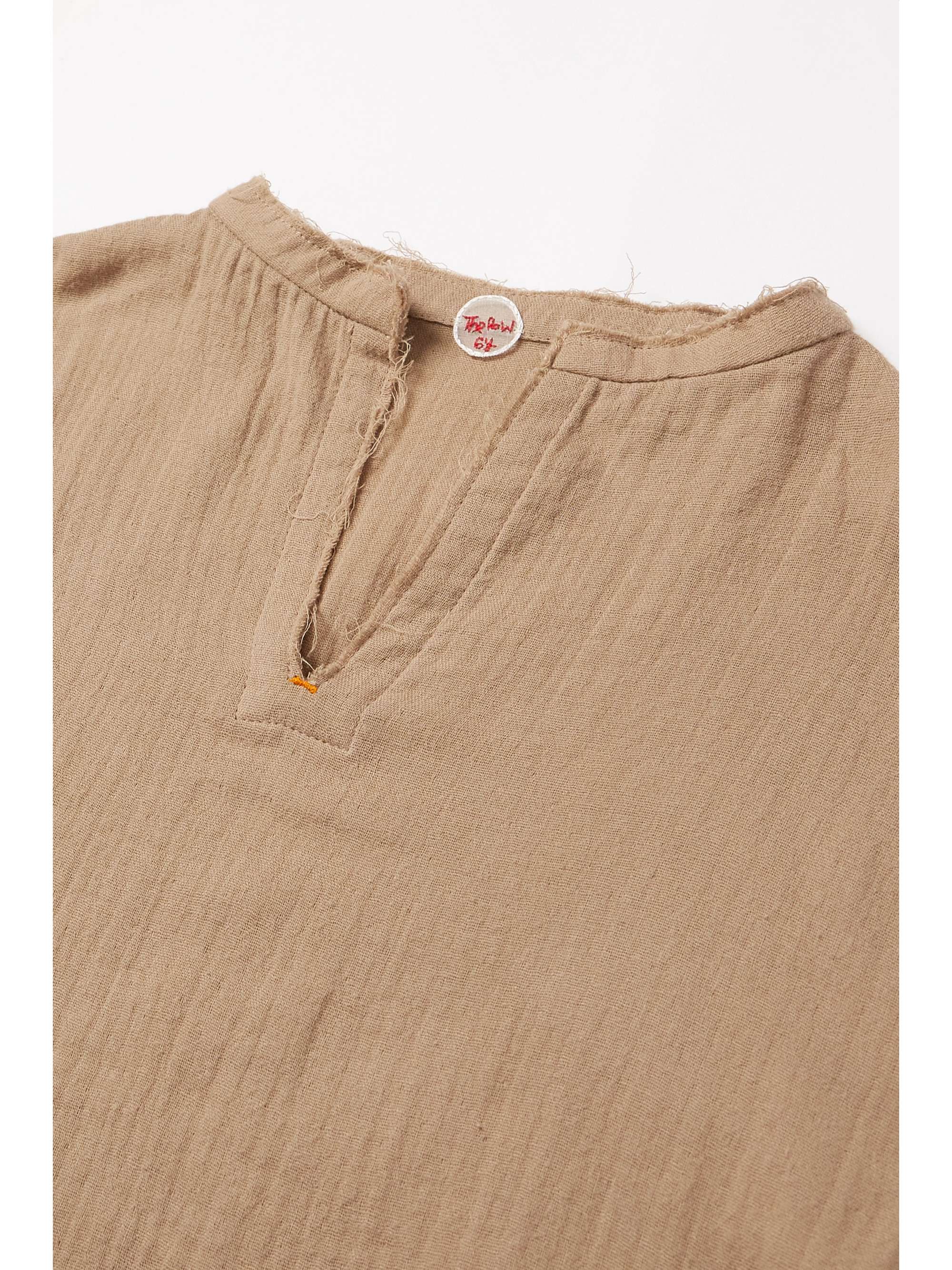THE ROW KIDS Elin frayed cotton-gauze top