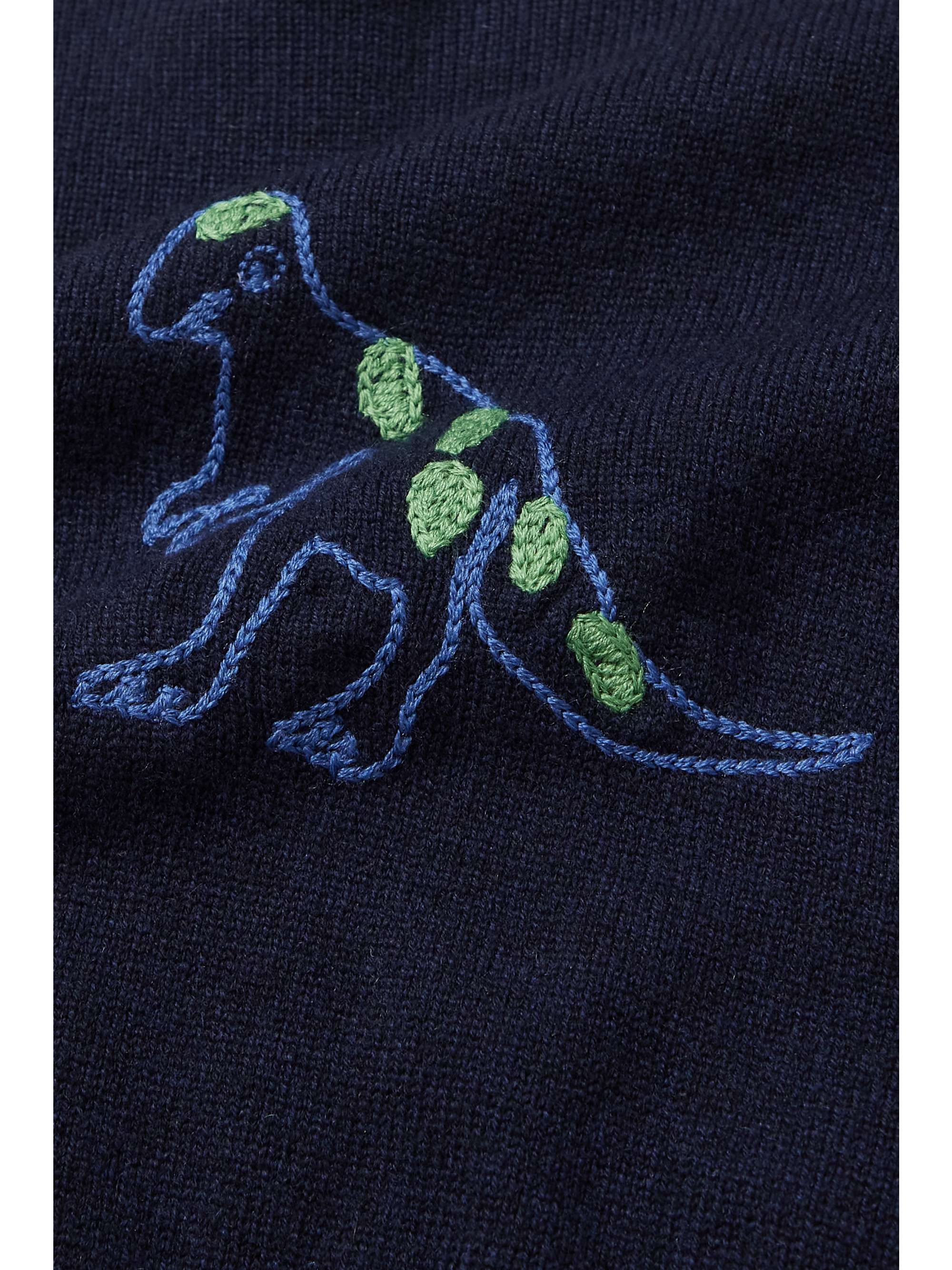 THE ROW KIDS T-Rex embroidered cashmere sweater