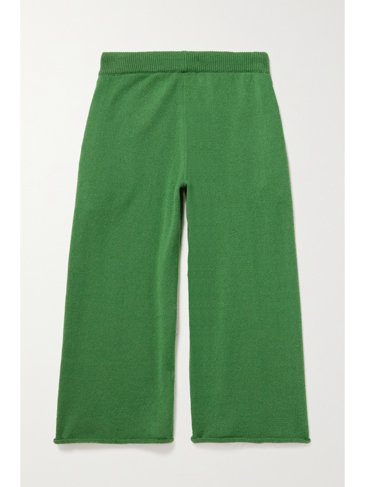 The Row Zaza Cashmere Track Pants In Green
