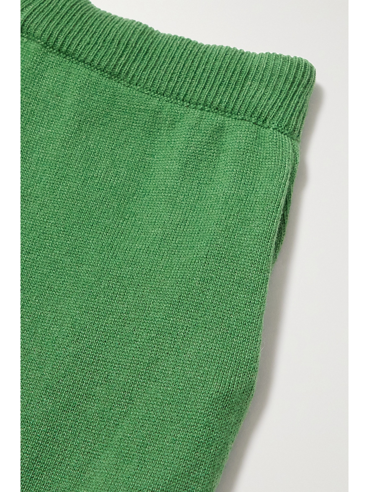 The Row Zaza Cashmere Track Pants In Green